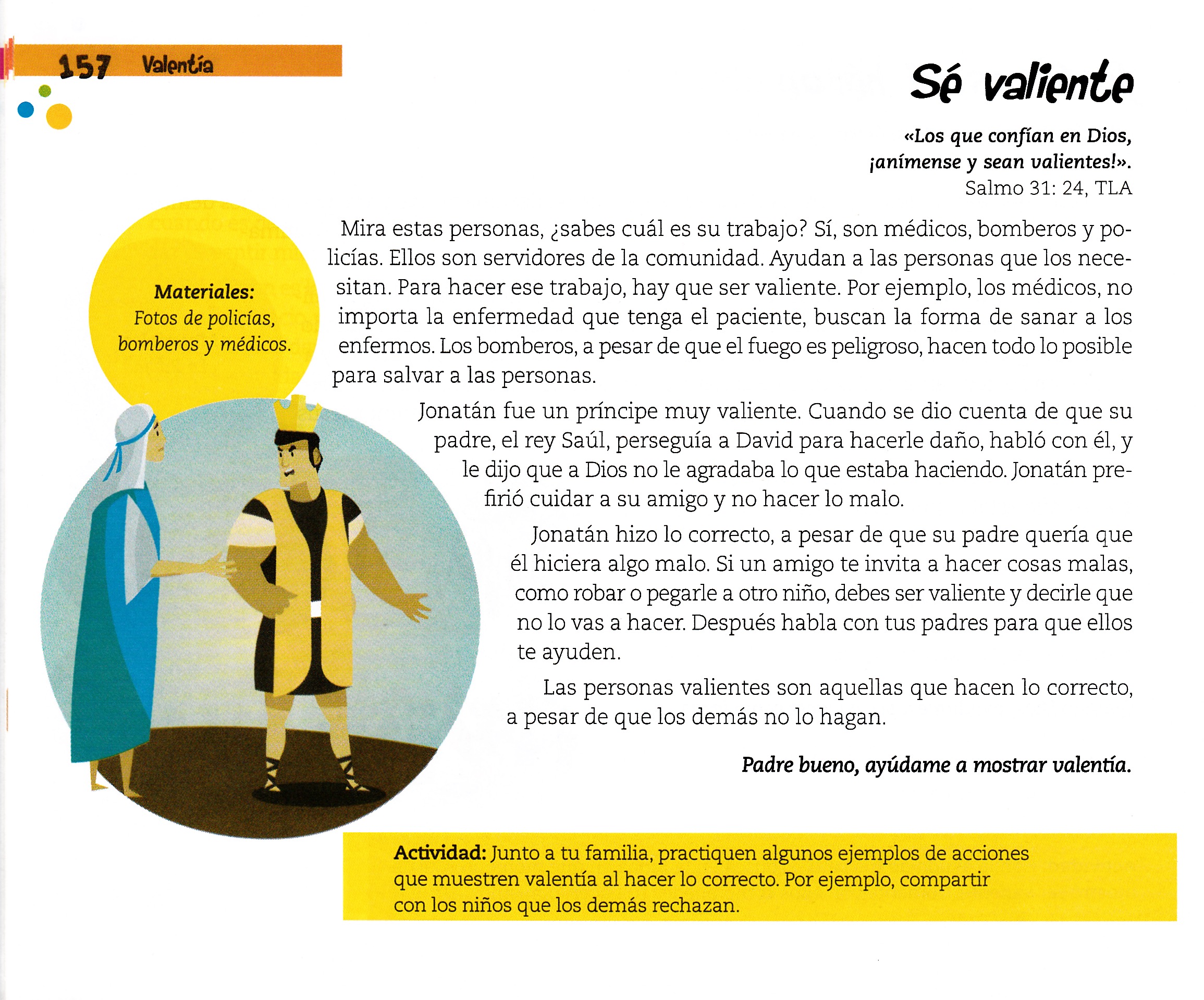 Página ilustrada del devocional