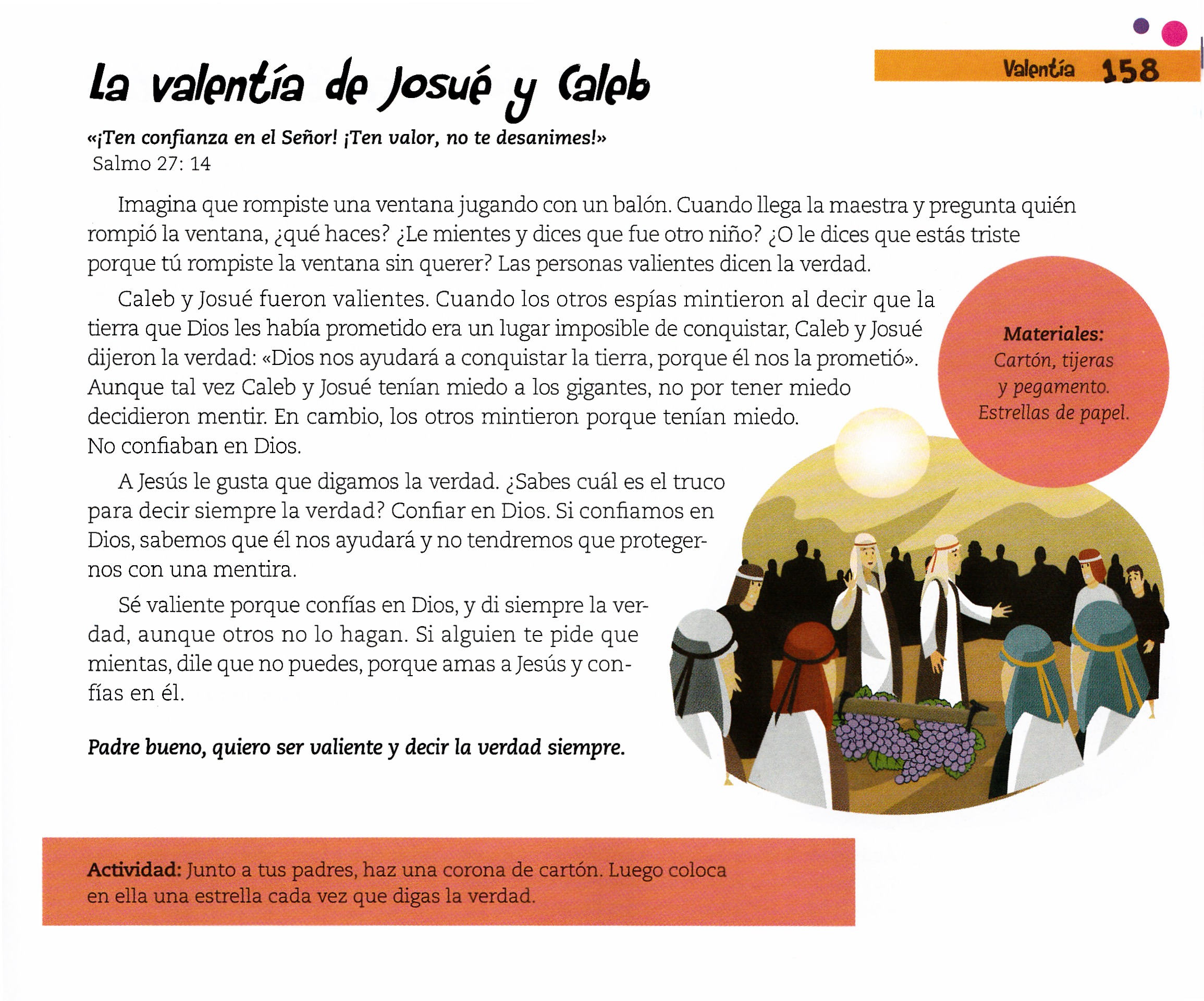 Página ilustrada del devocional
