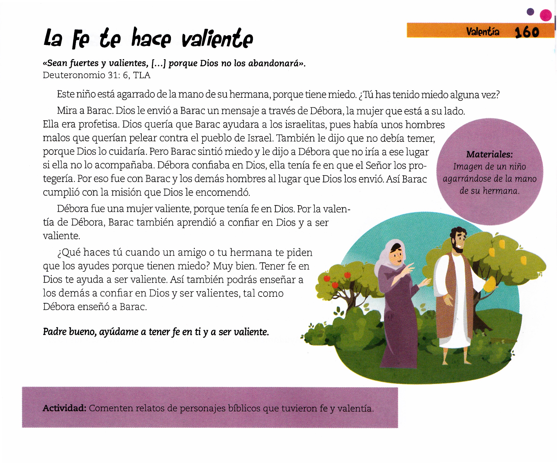 Página ilustrada del devocional