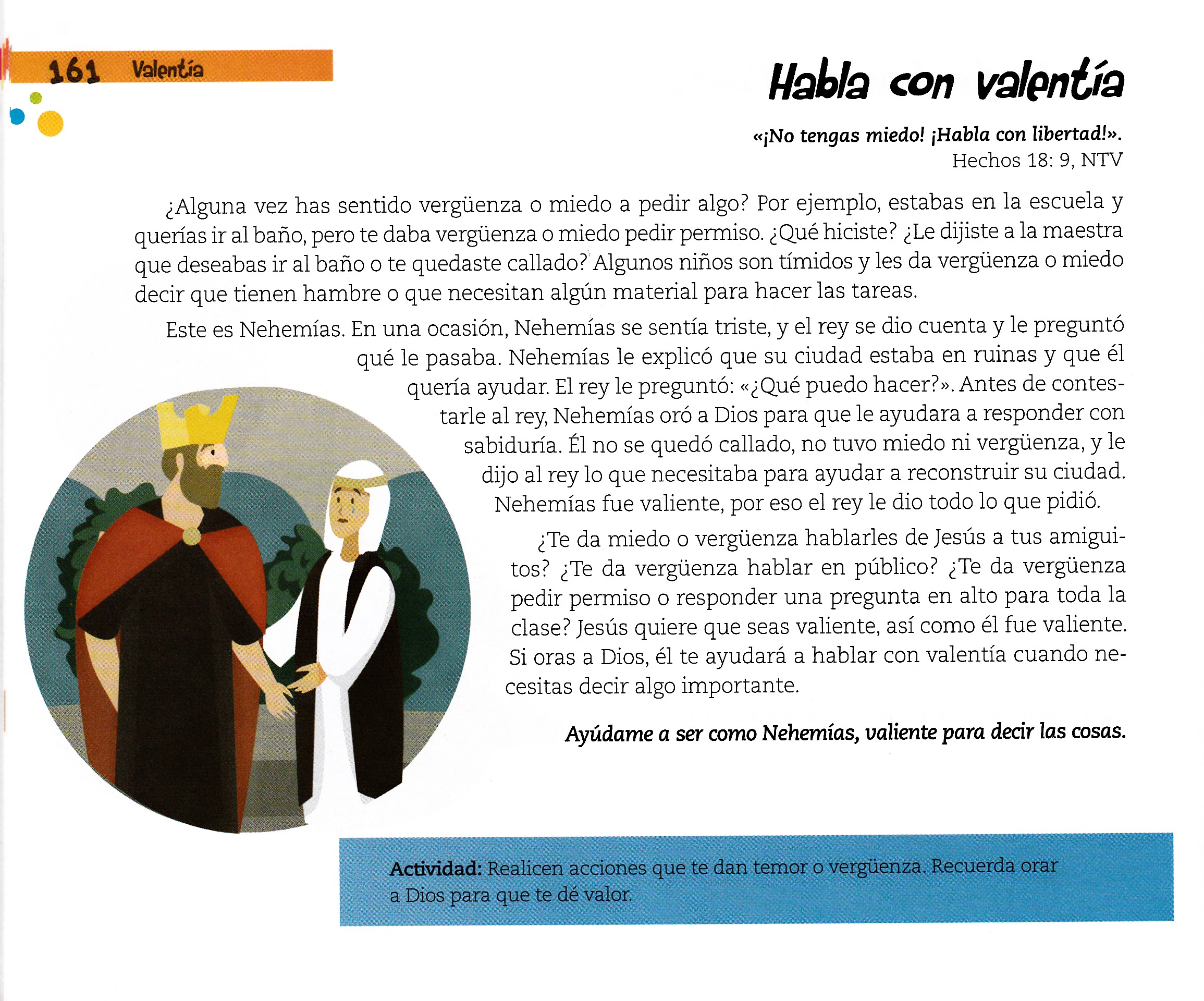 Página ilustrada del devocional