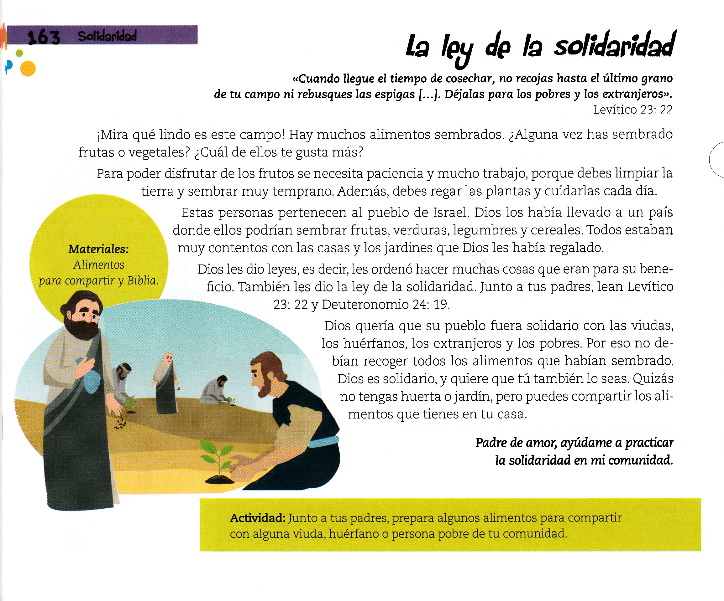 Página ilustrada del devocional