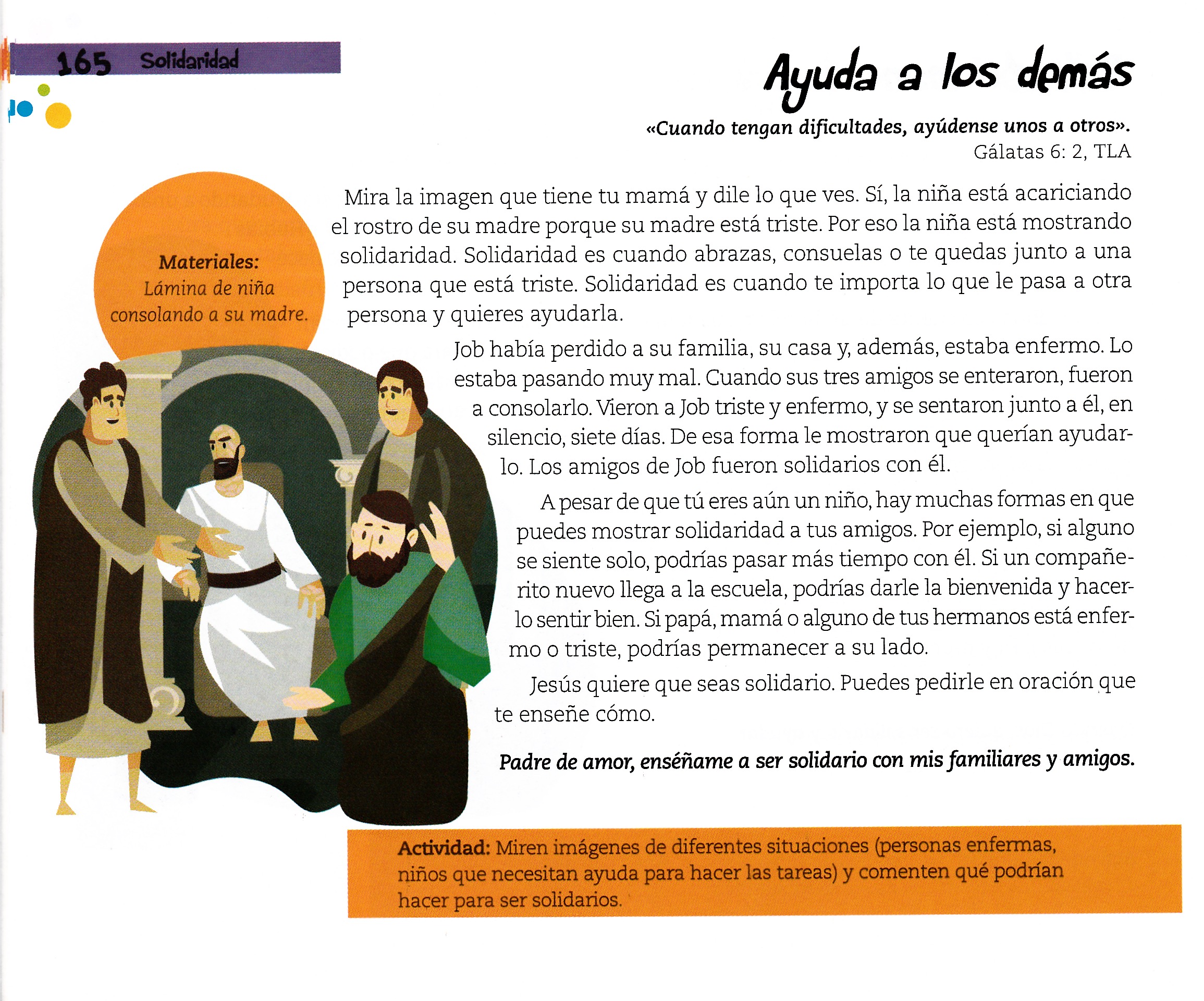 Página ilustrada del devocional