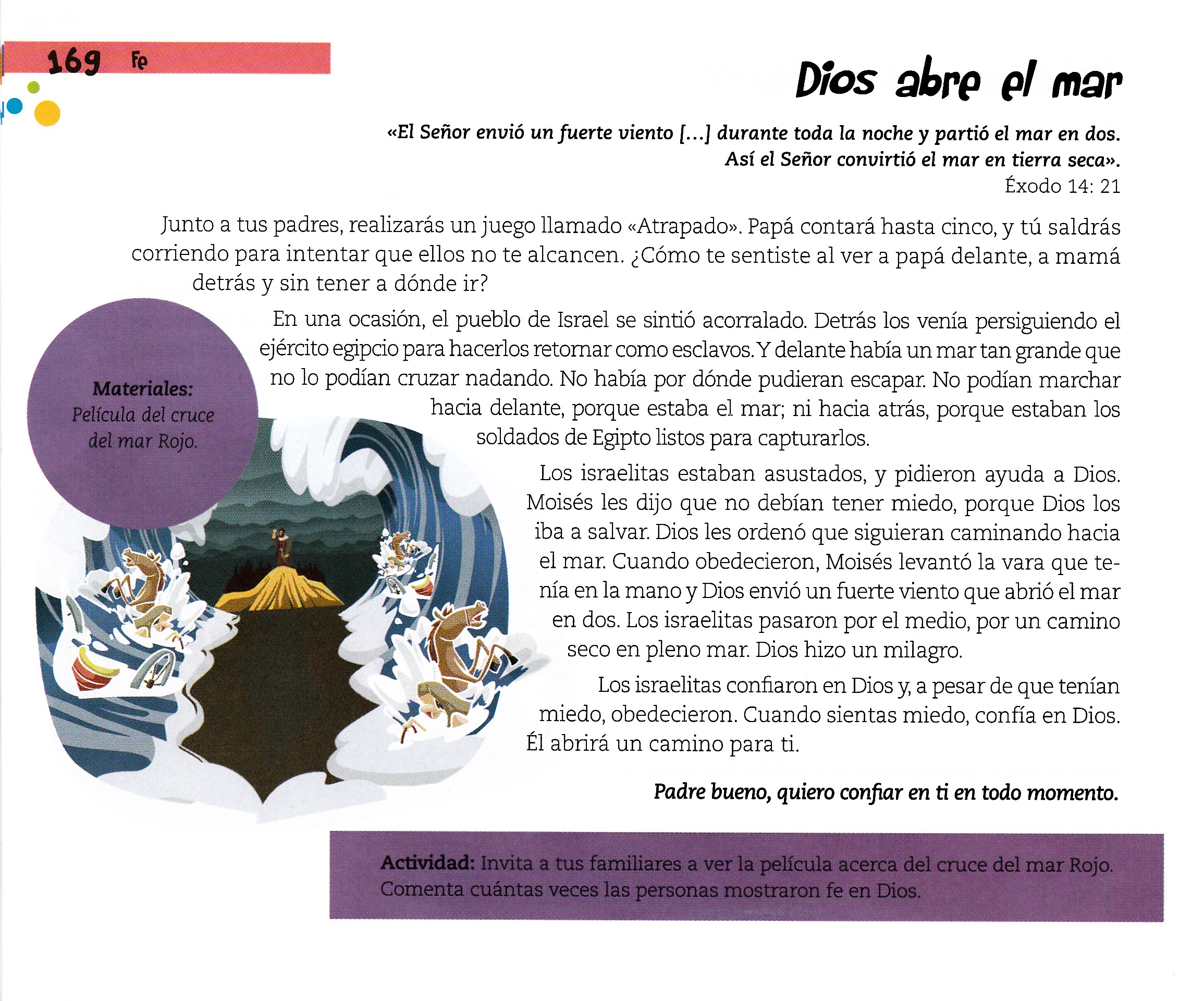 Página ilustrada del devocional