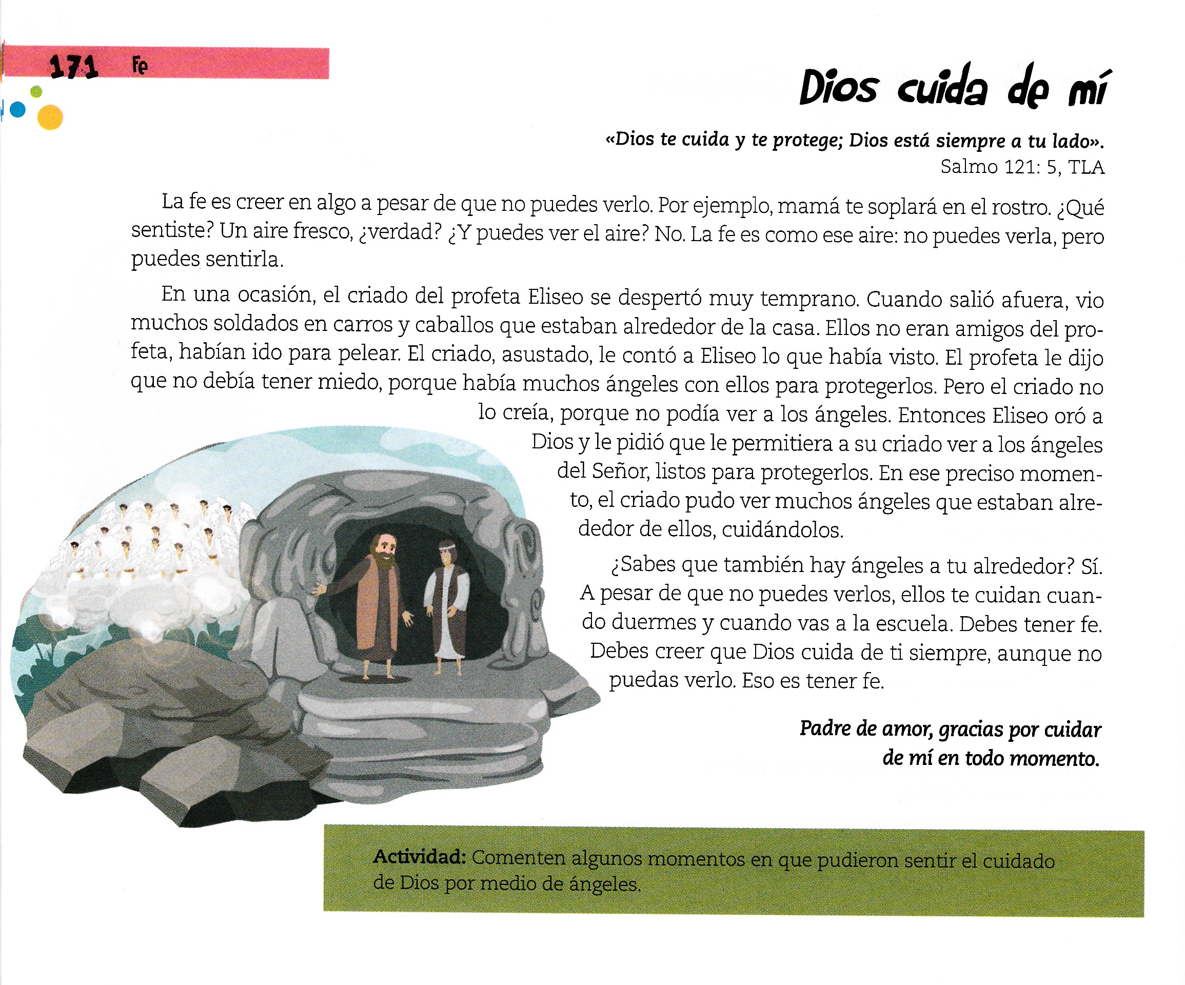 Página ilustrada del devocional