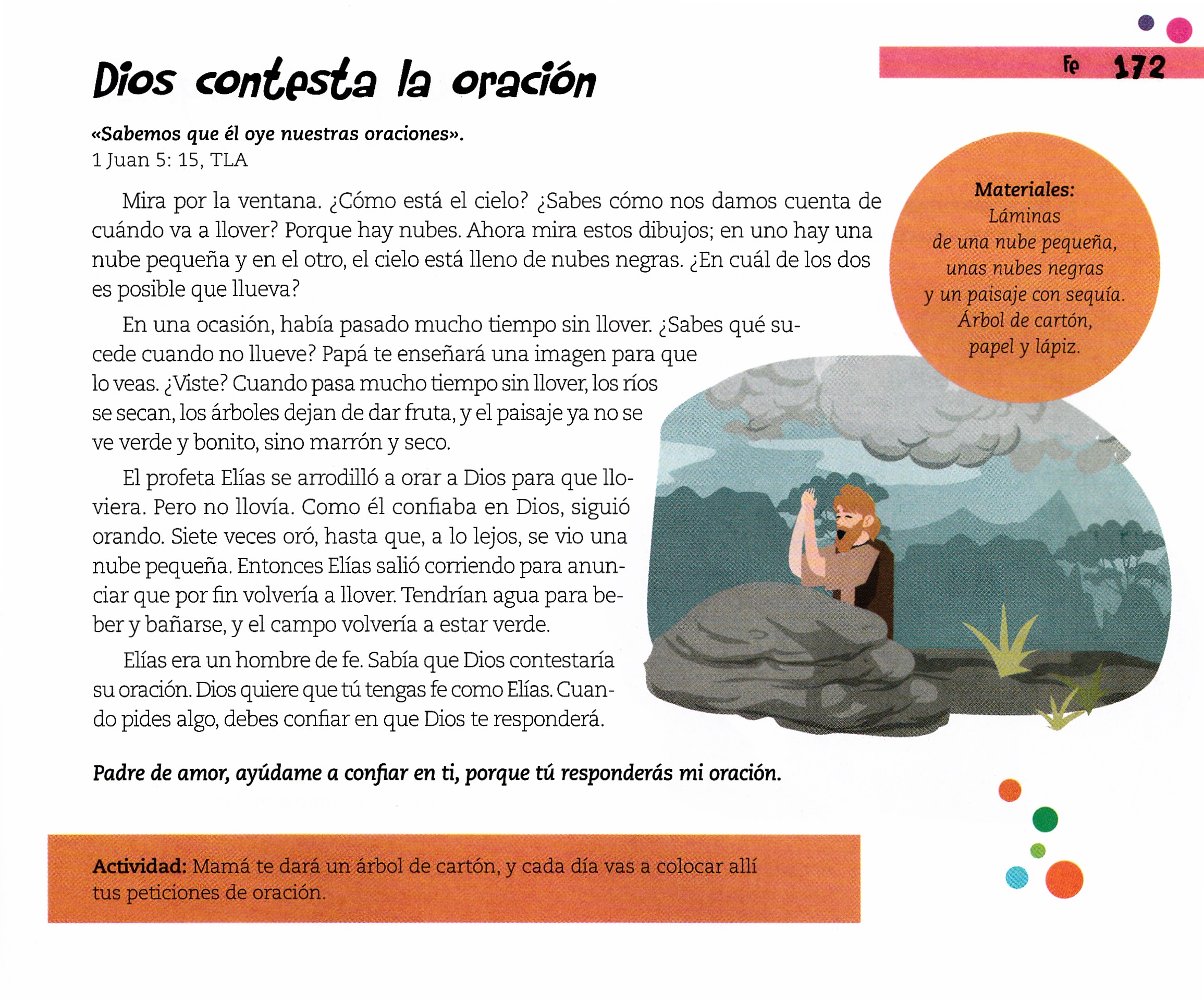 Página ilustrada del devocional