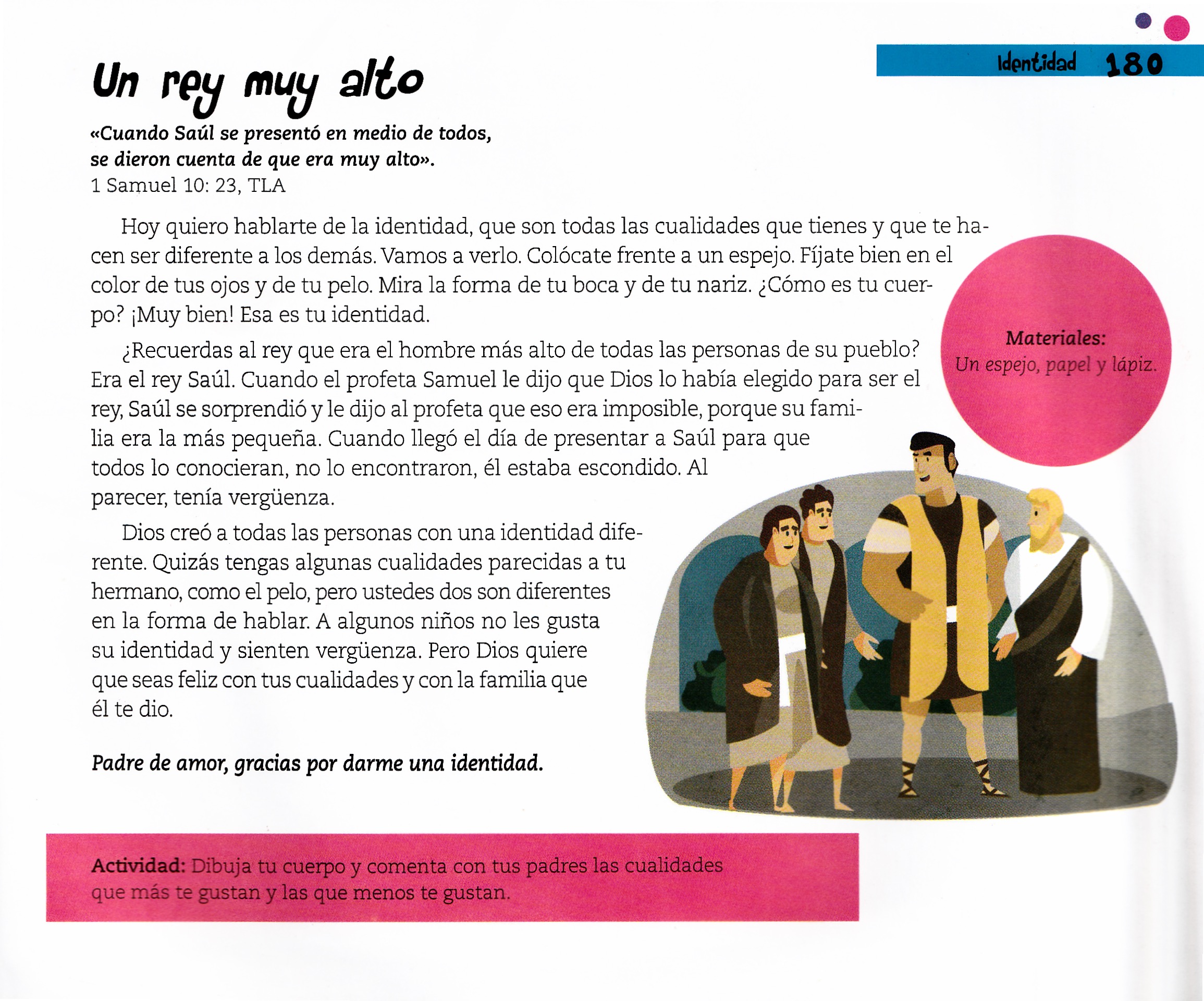 Página ilustrada del devocional