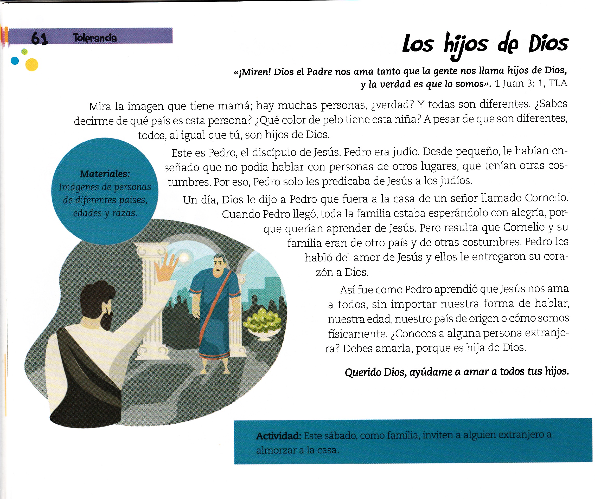 Página ilustrada del devocional