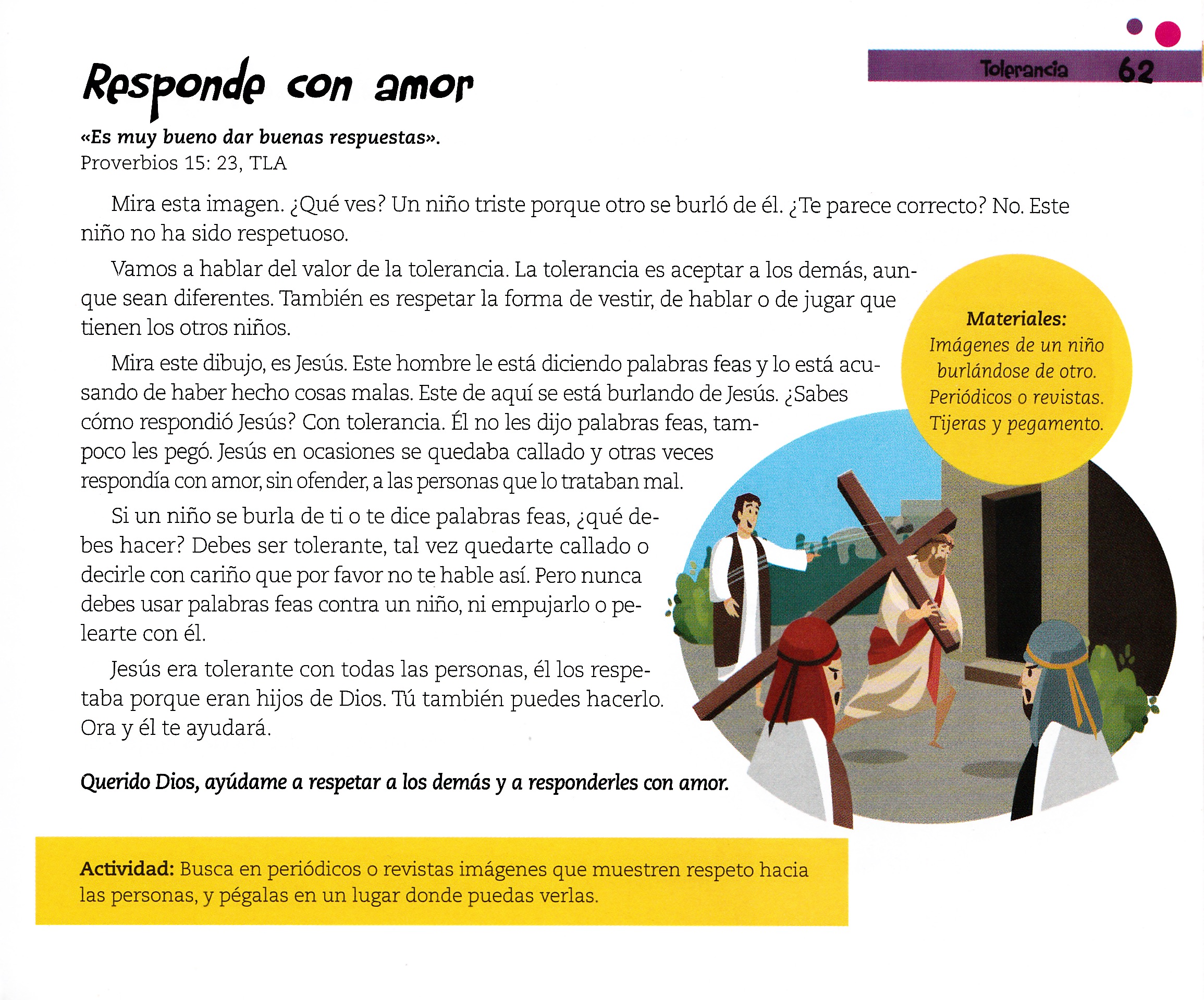 Página ilustrada del devocional
