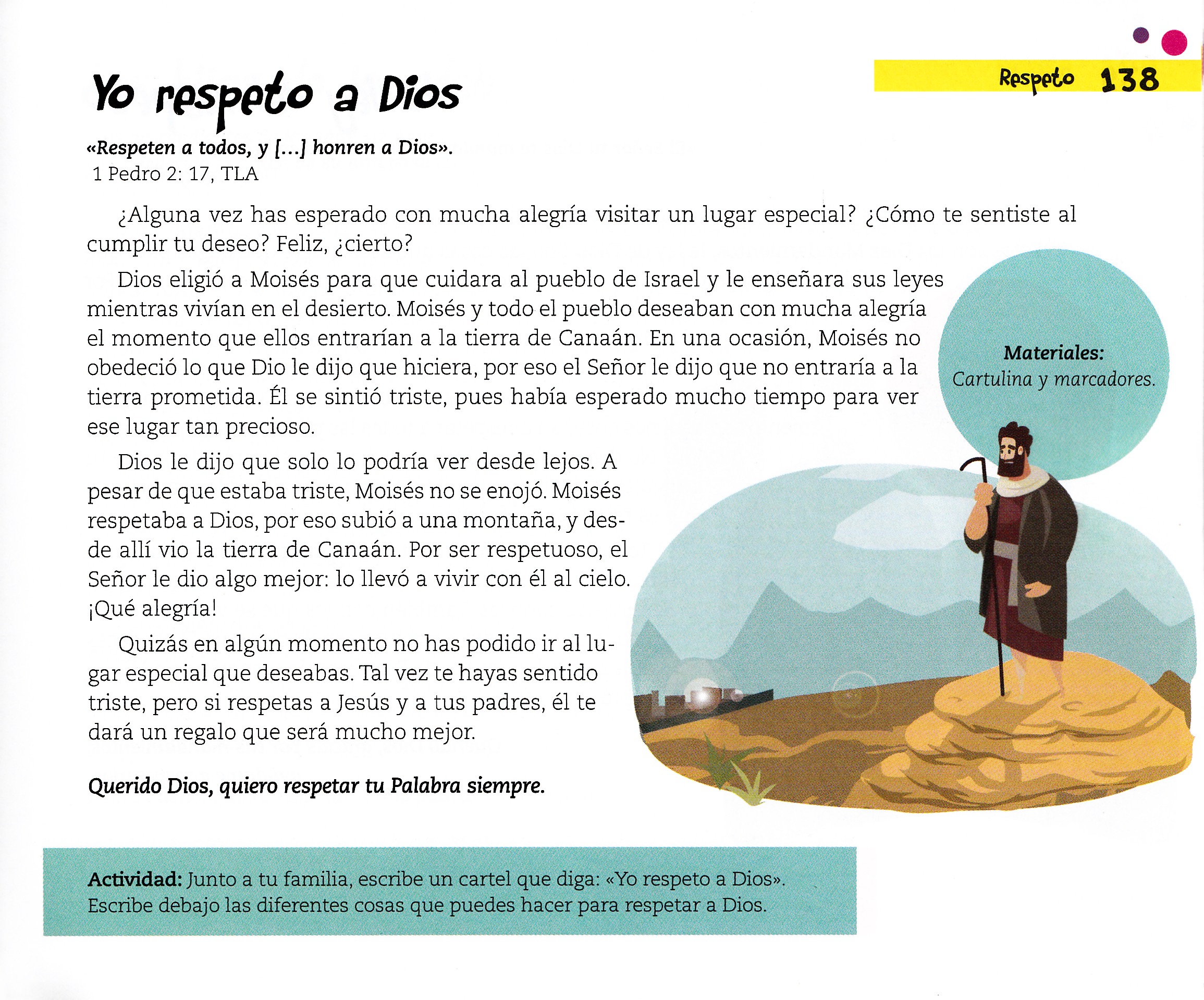 Página ilustrada del devocional