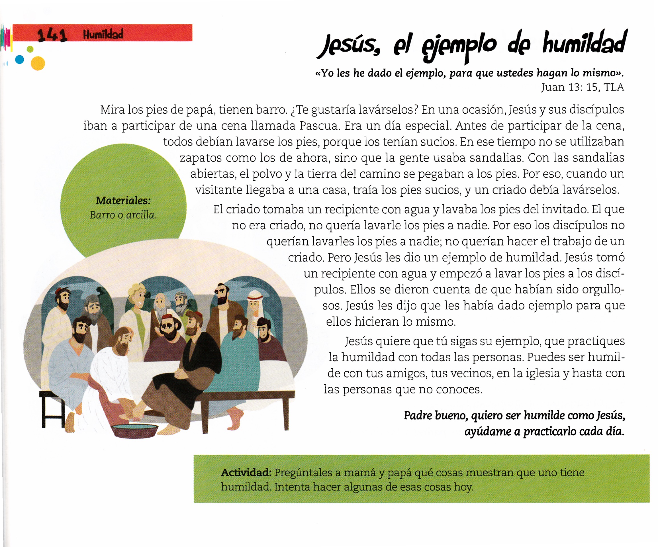 Página ilustrada del devocional