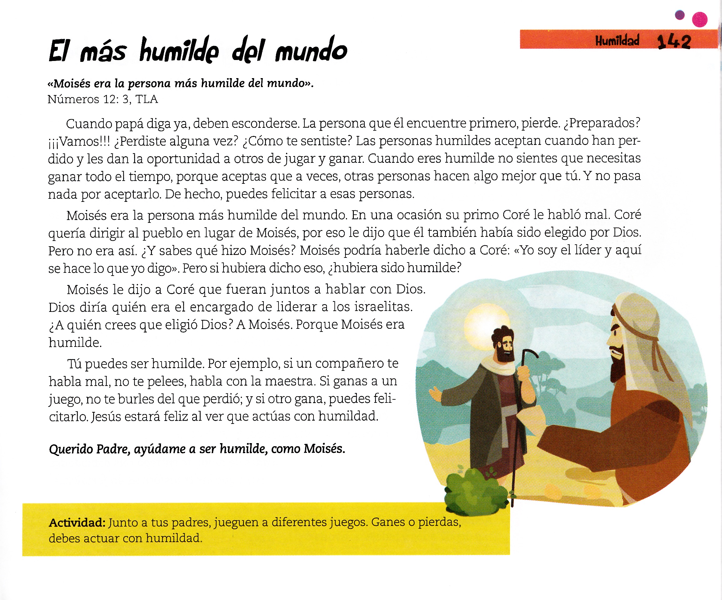 Página ilustrada del devocional