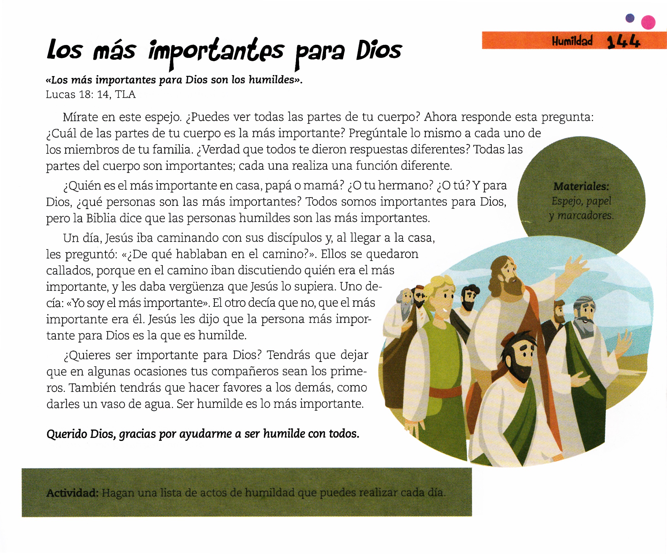 Página ilustrada del devocional