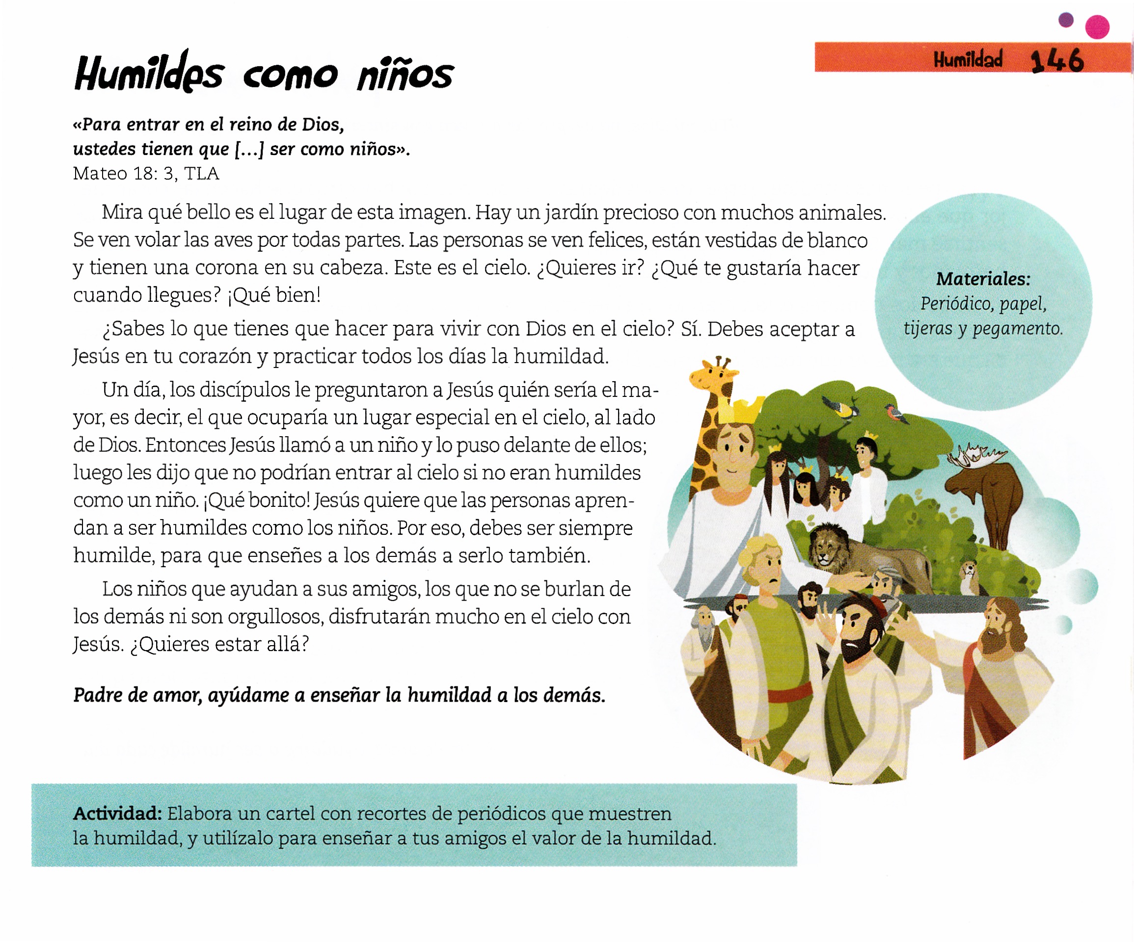 Página ilustrada del devocional