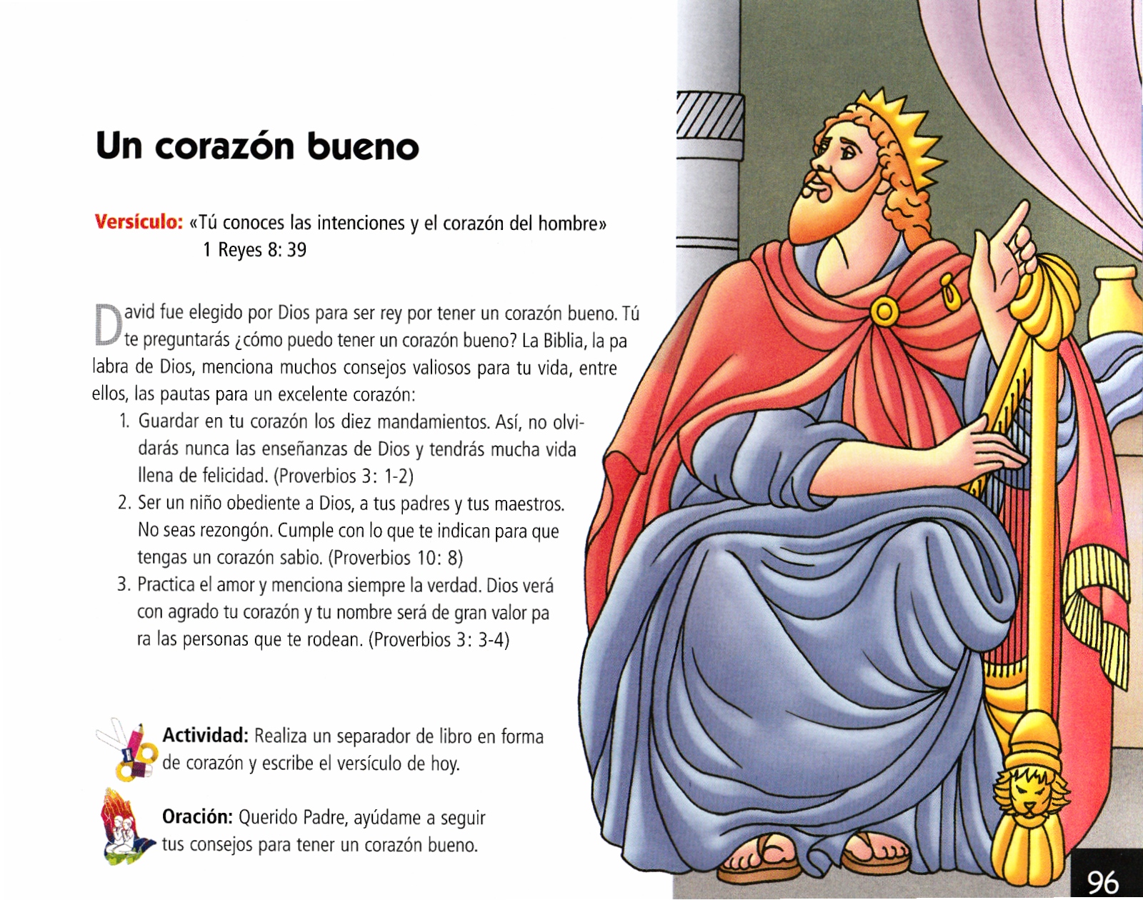 Página ilustrada del devocional