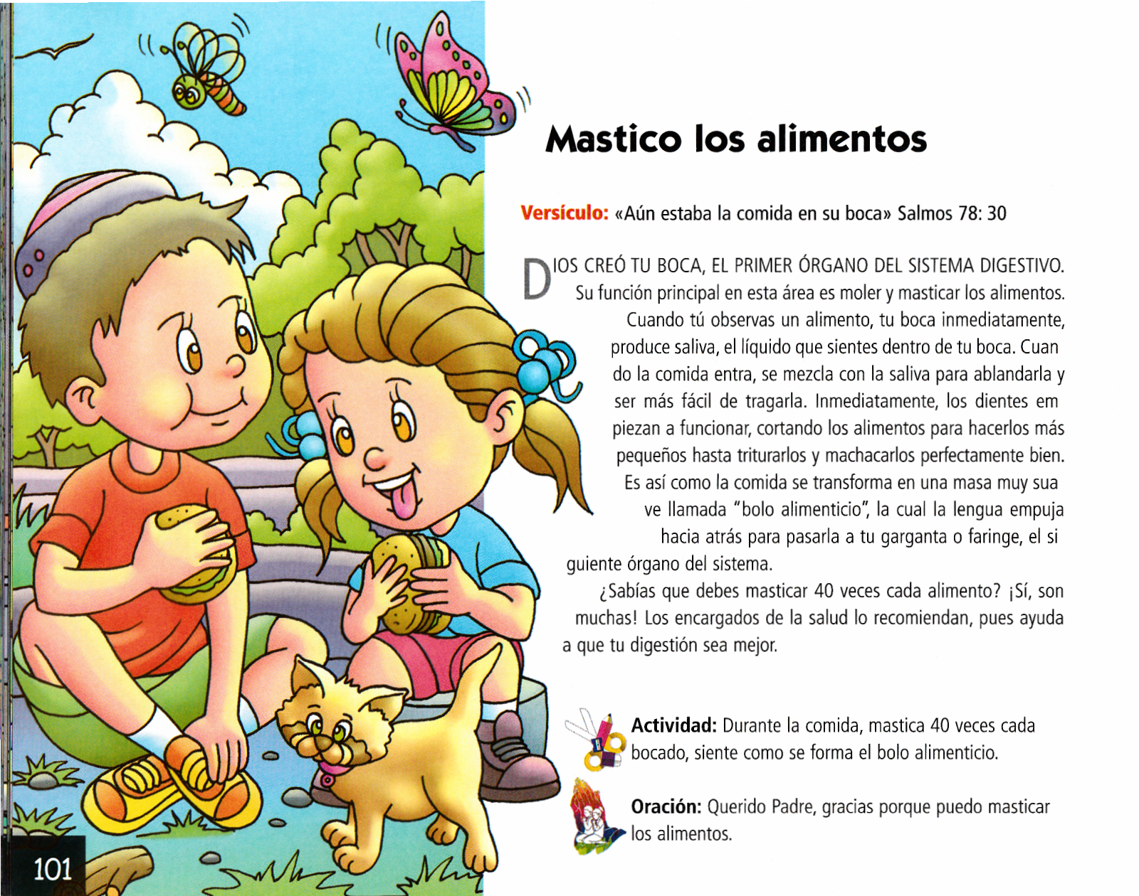 Página ilustrada del devocional