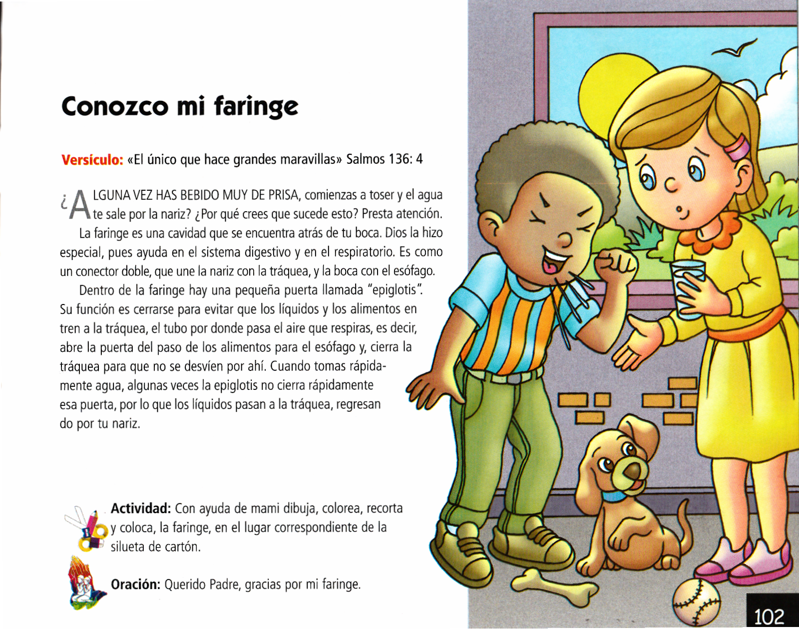 Página ilustrada del devocional