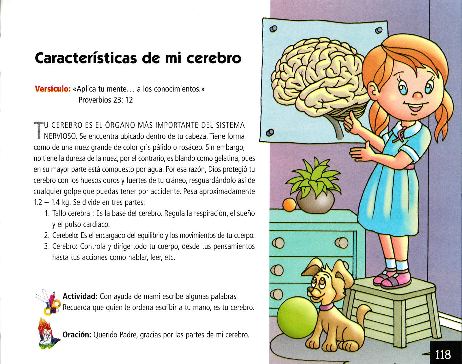 Página ilustrada del devocional