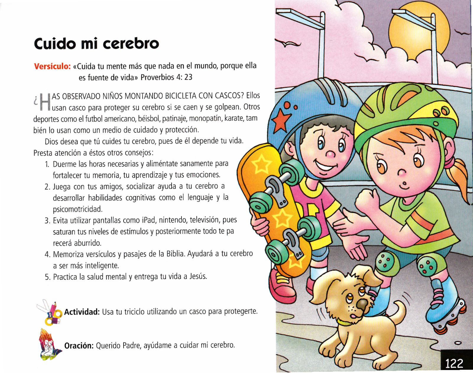 Página ilustrada del devocional
