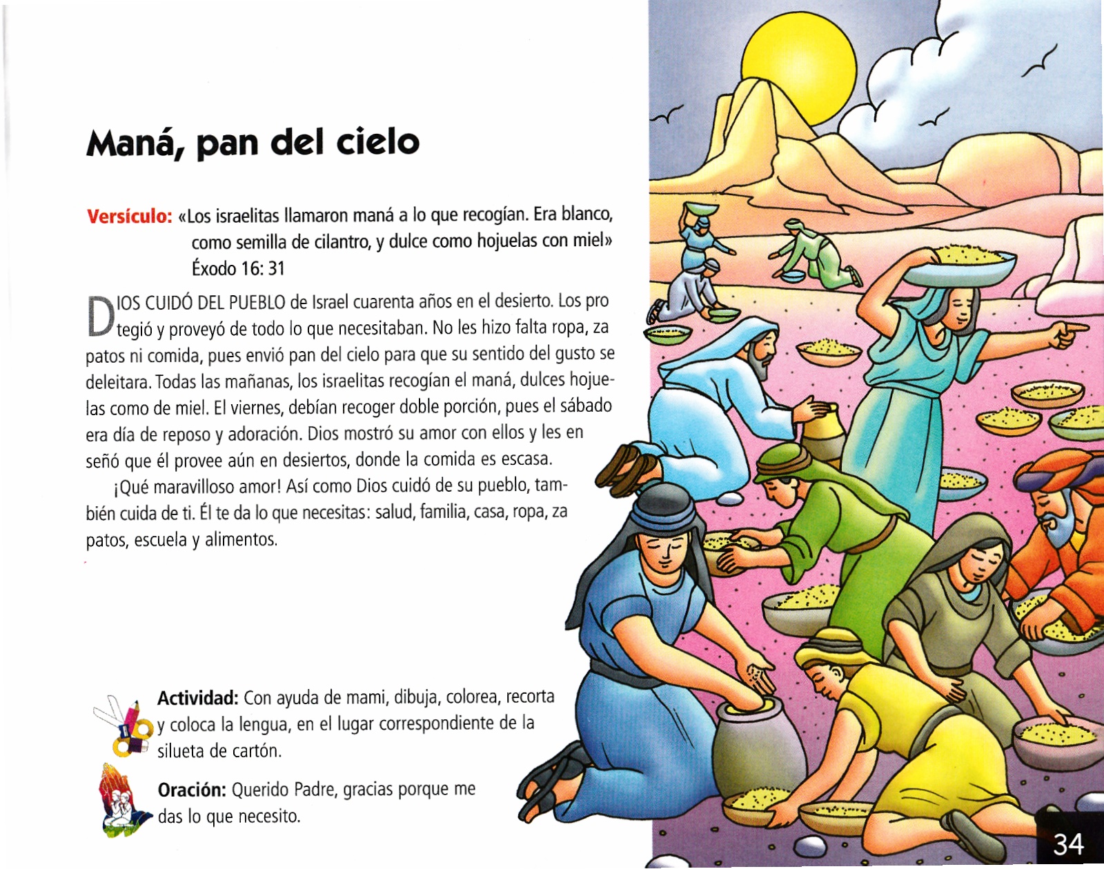 Página ilustrada del devocional