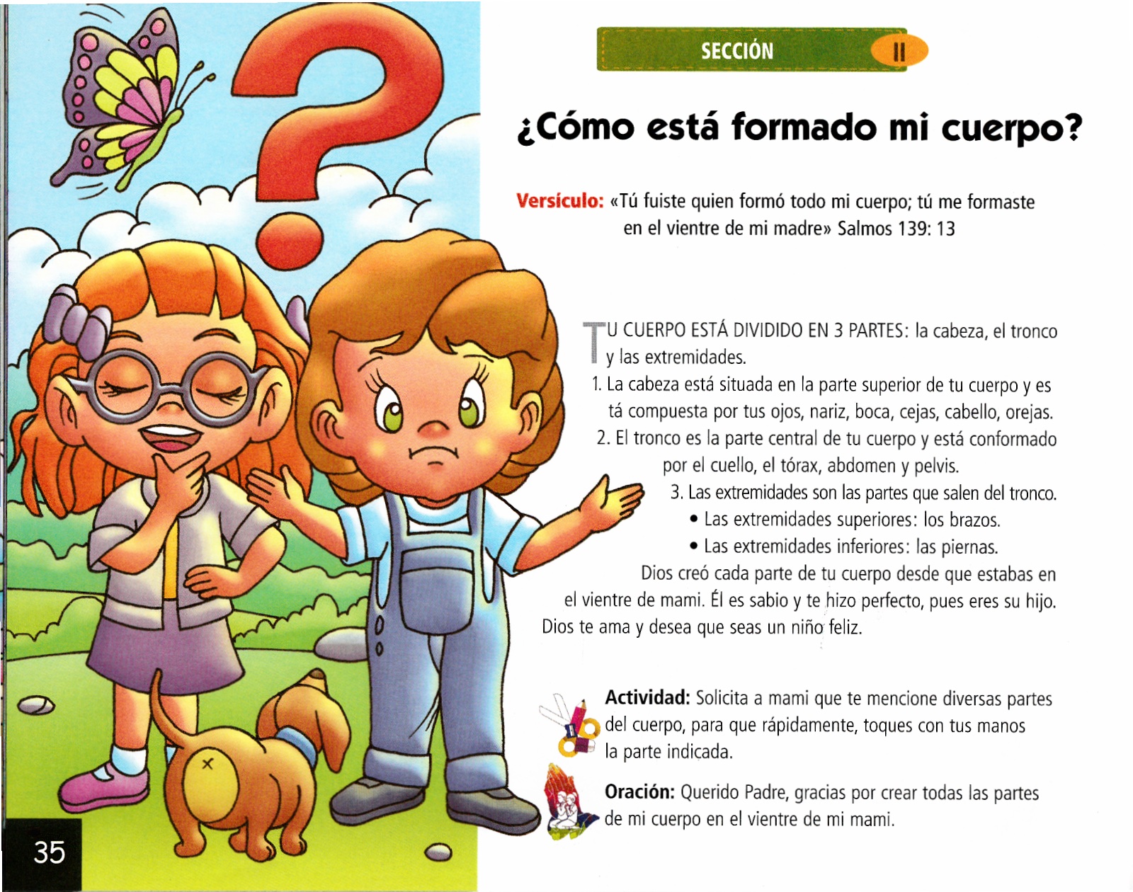 Página ilustrada del devocional