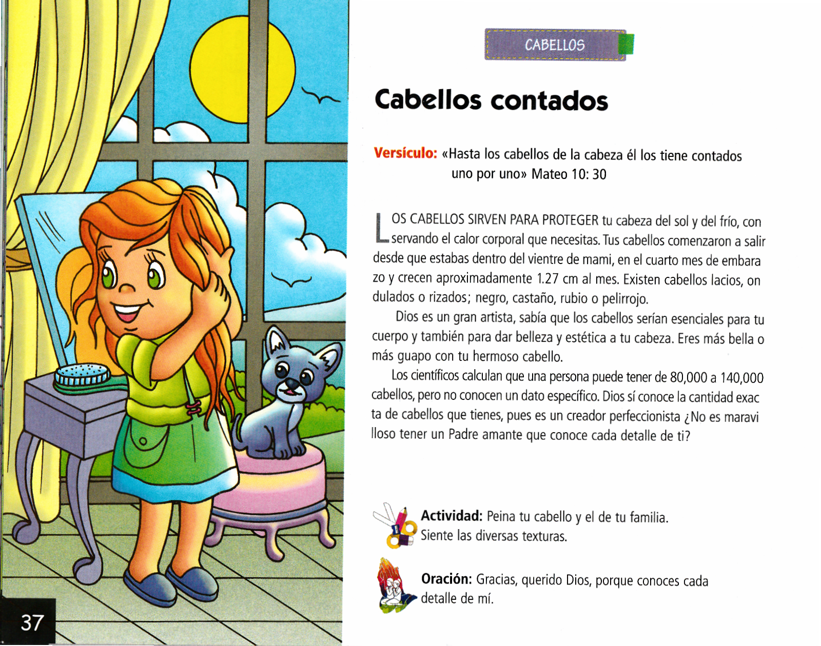 Página ilustrada del devocional