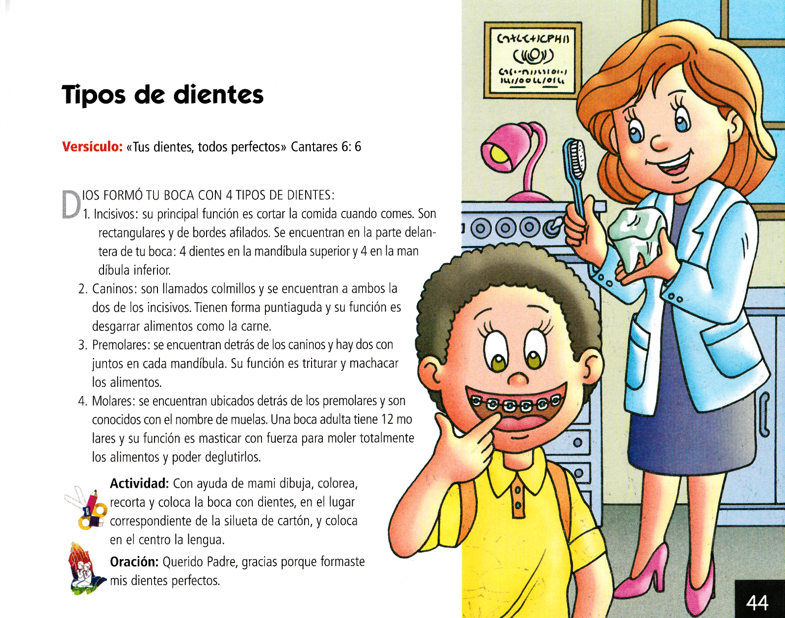 Página ilustrada del devocional