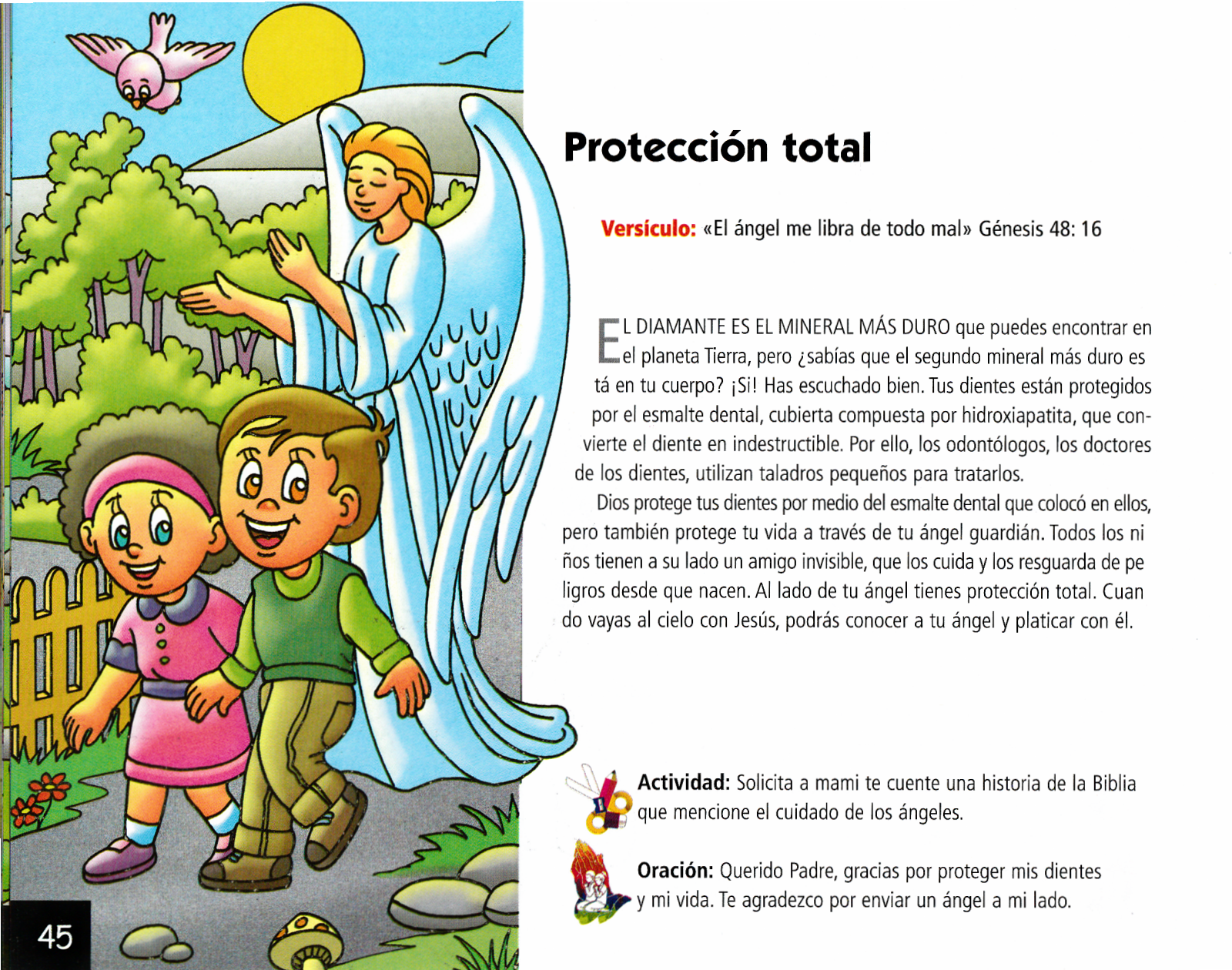 Página ilustrada del devocional