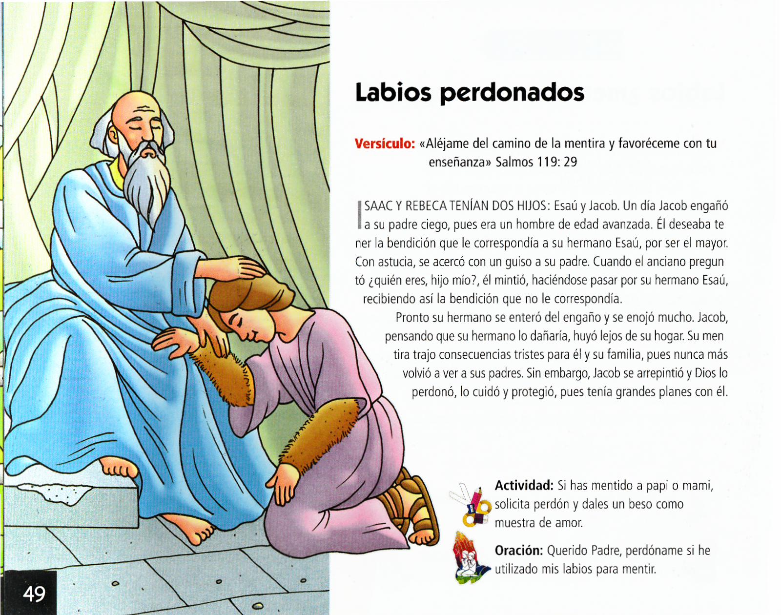 Página ilustrada del devocional