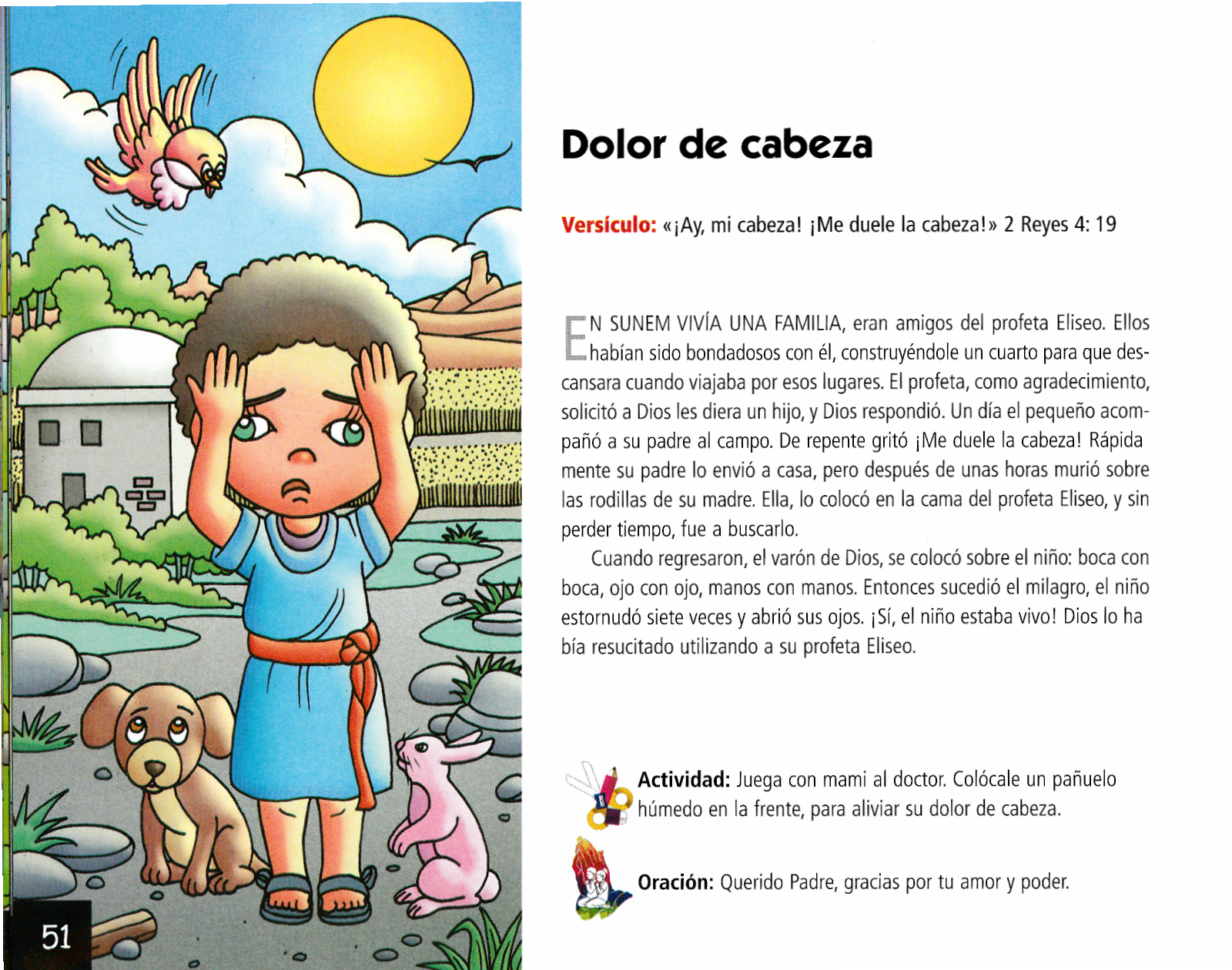 Página ilustrada del devocional