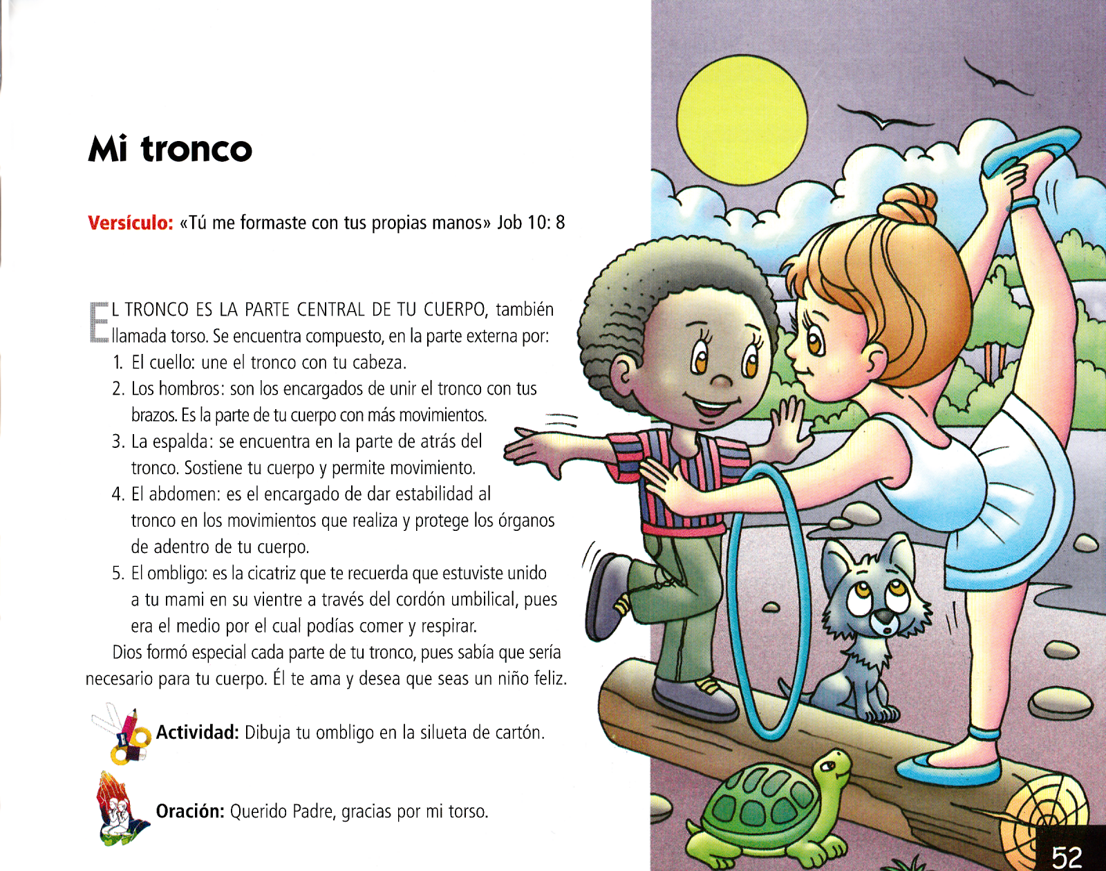 Página ilustrada del devocional