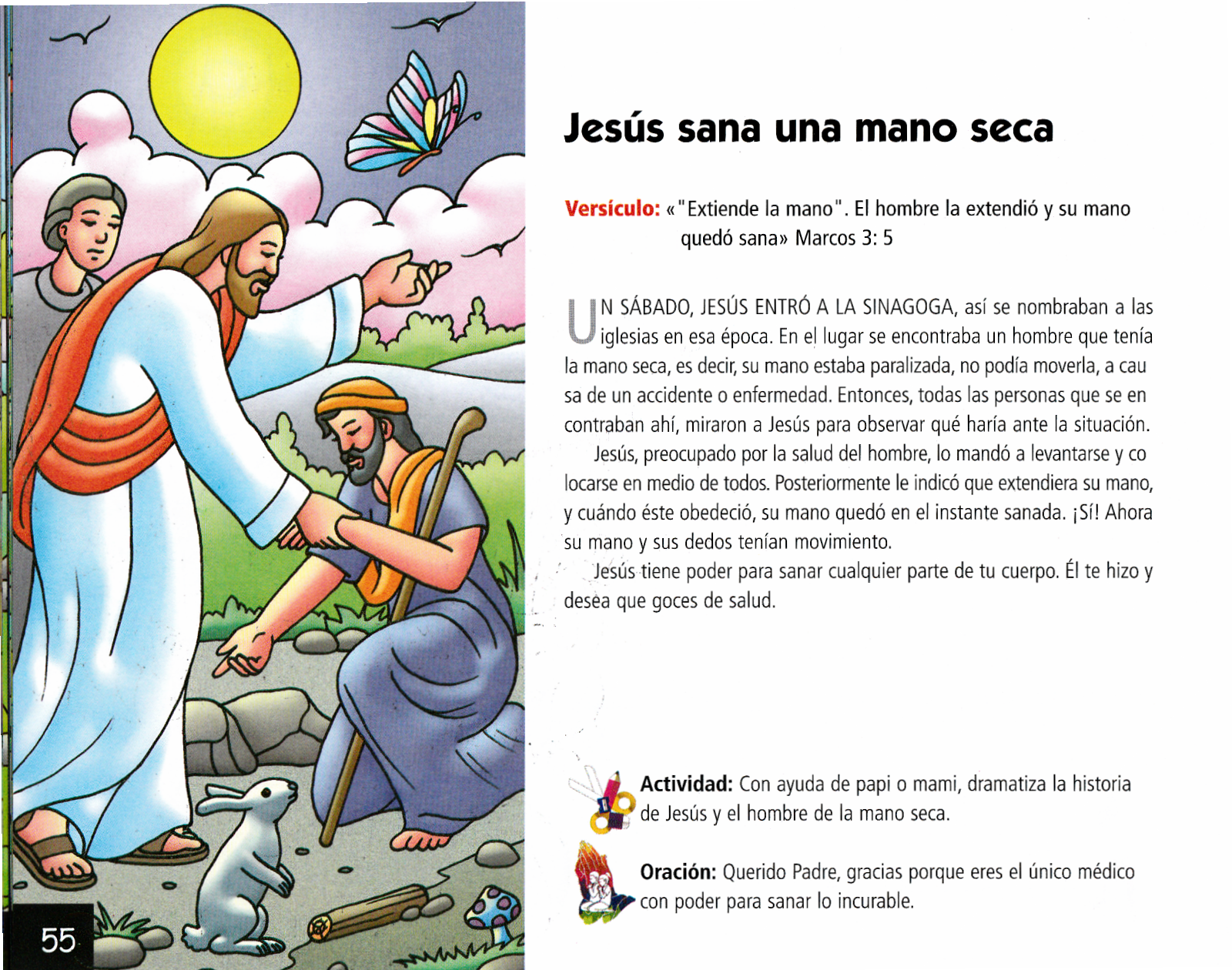 Página ilustrada del devocional