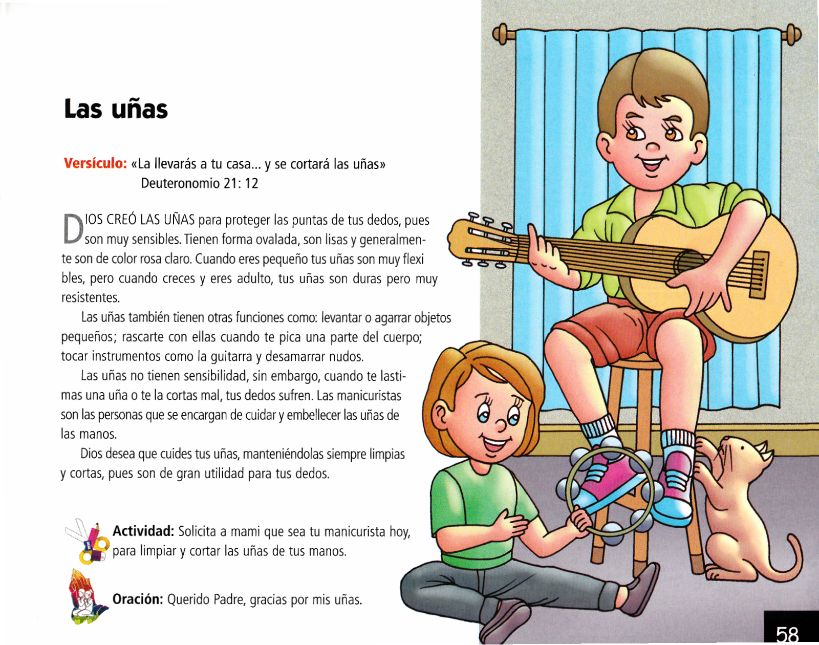 Página ilustrada del devocional