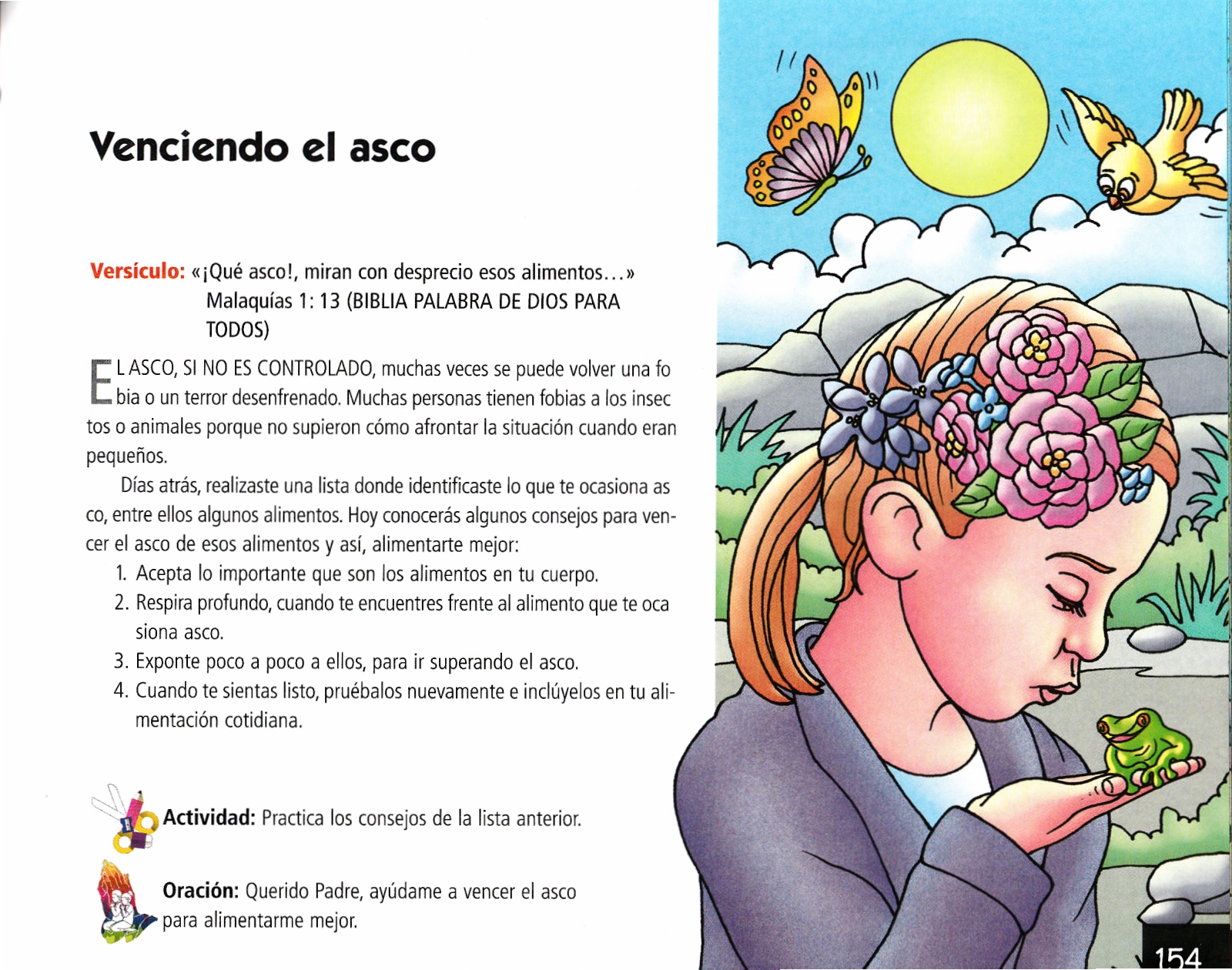 Página ilustrada del devocional