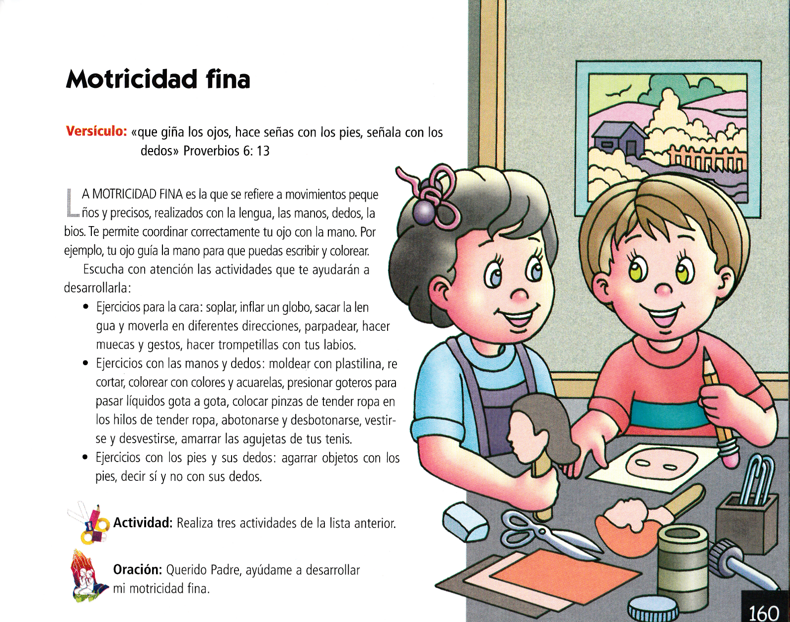 Página ilustrada del devocional