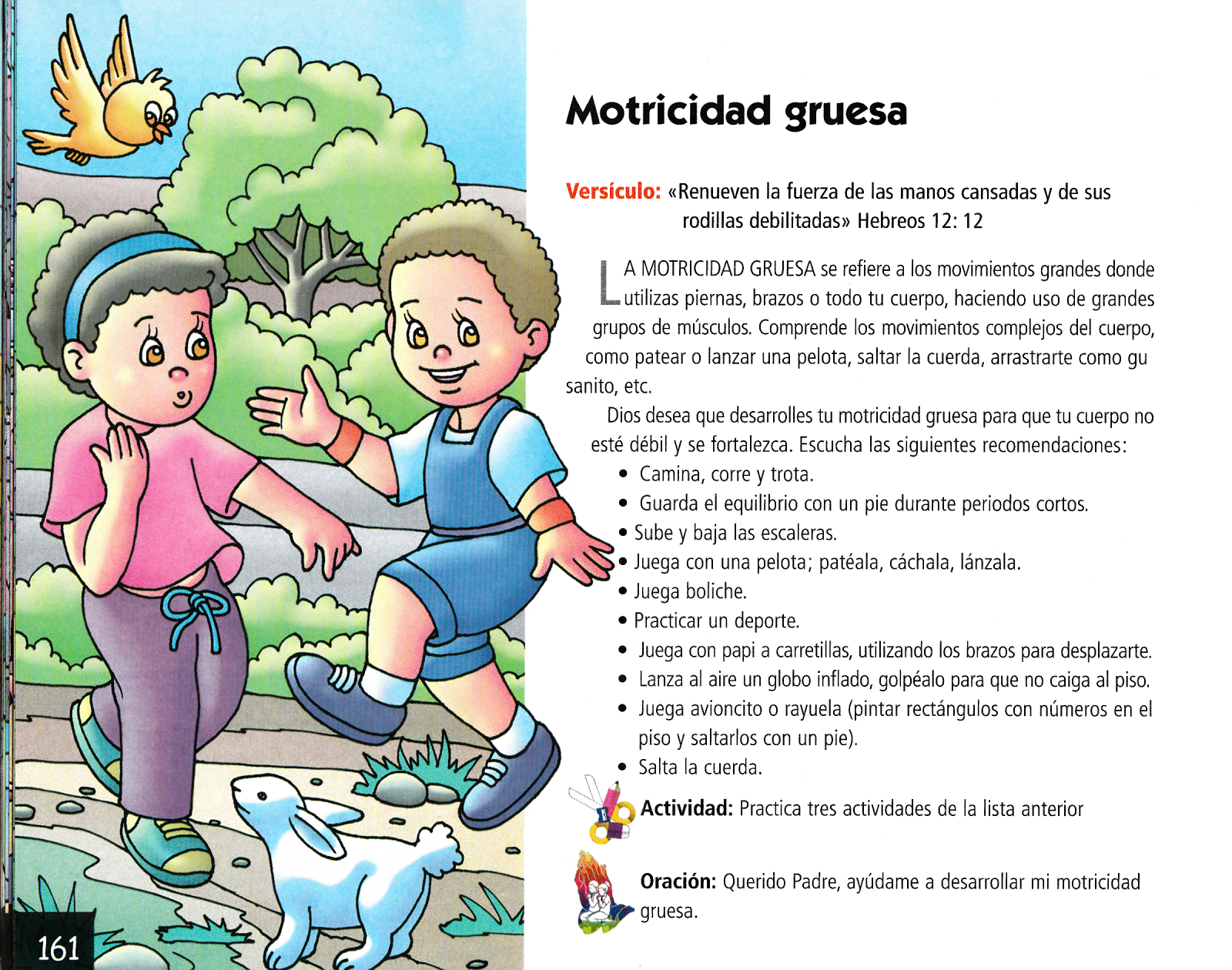 Página ilustrada del devocional