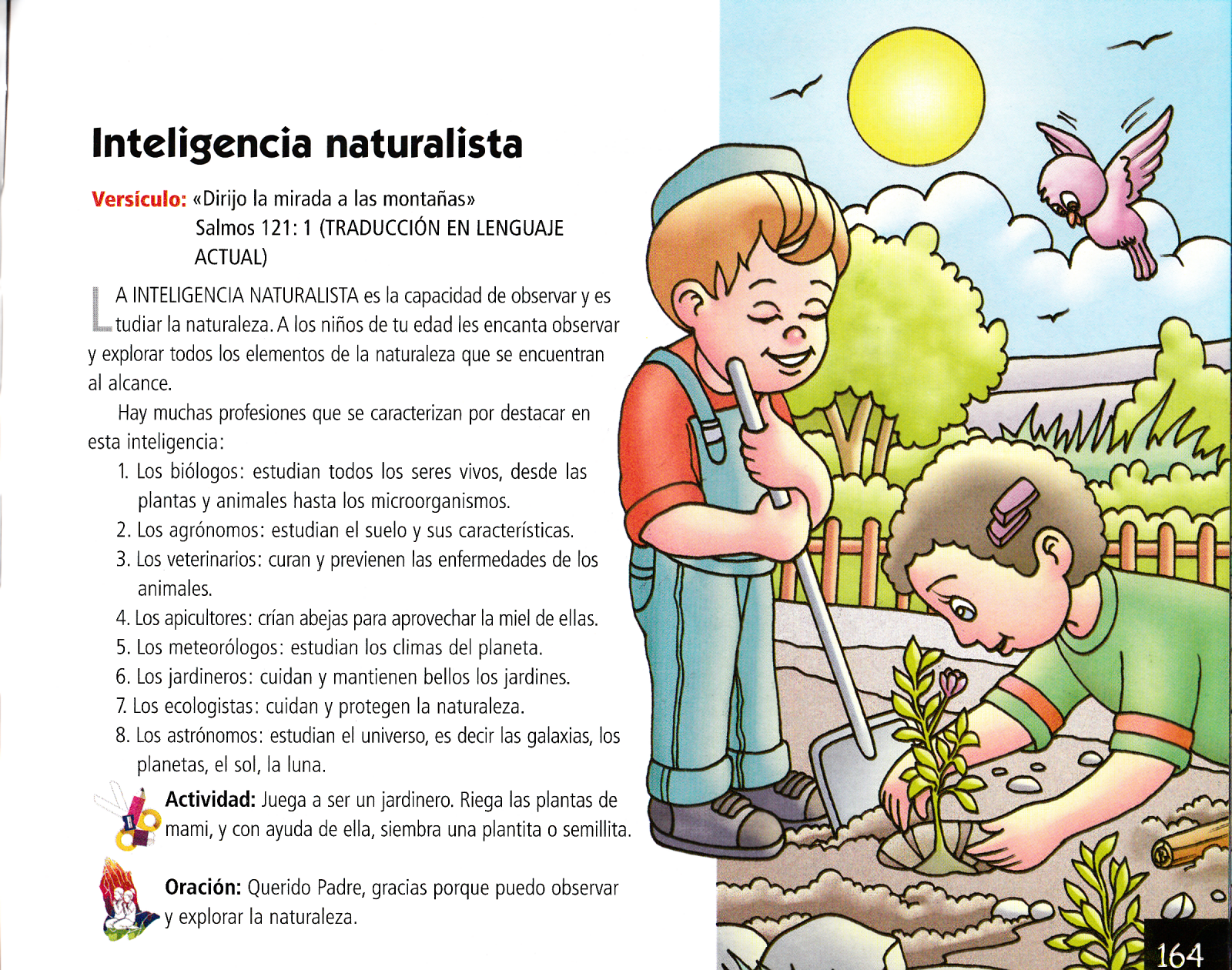 Página ilustrada del devocional