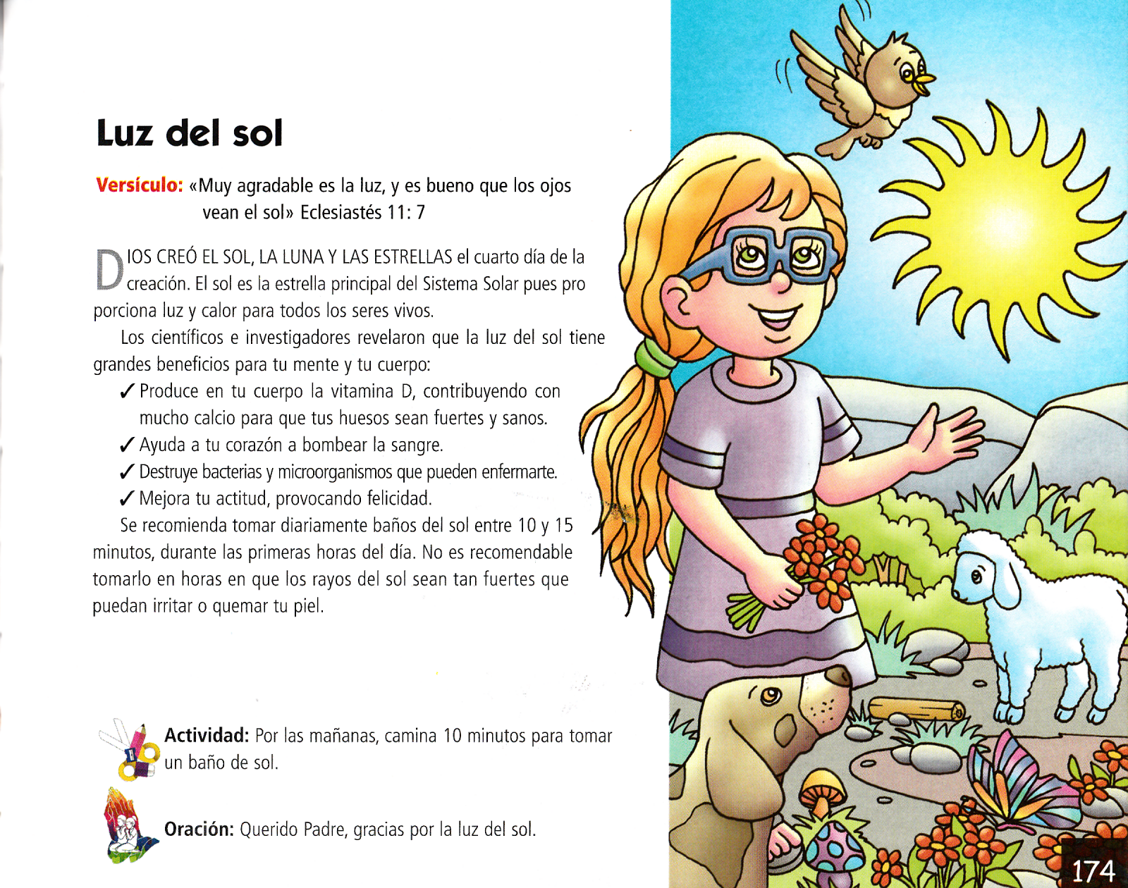 Página ilustrada del devocional