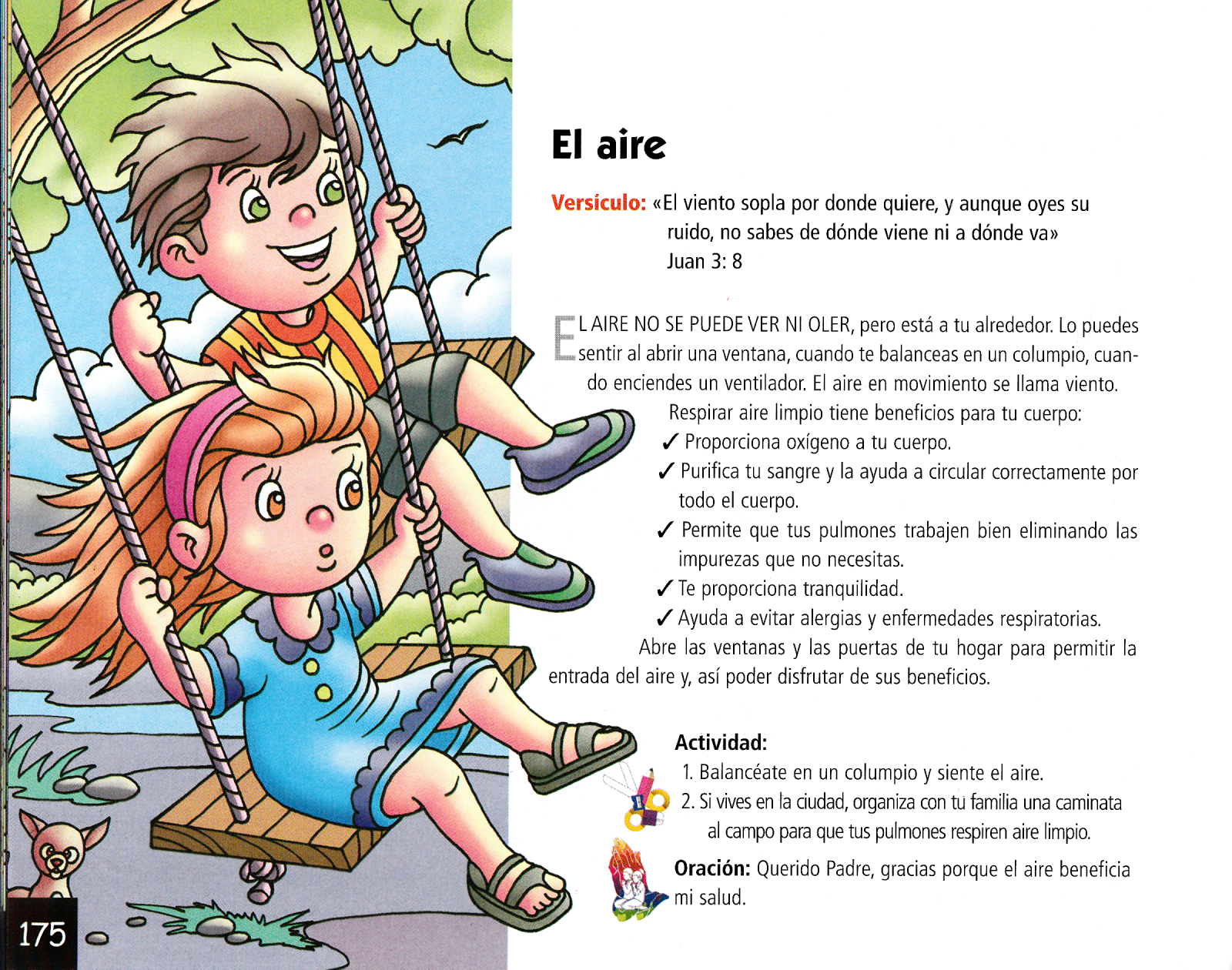 Página ilustrada del devocional