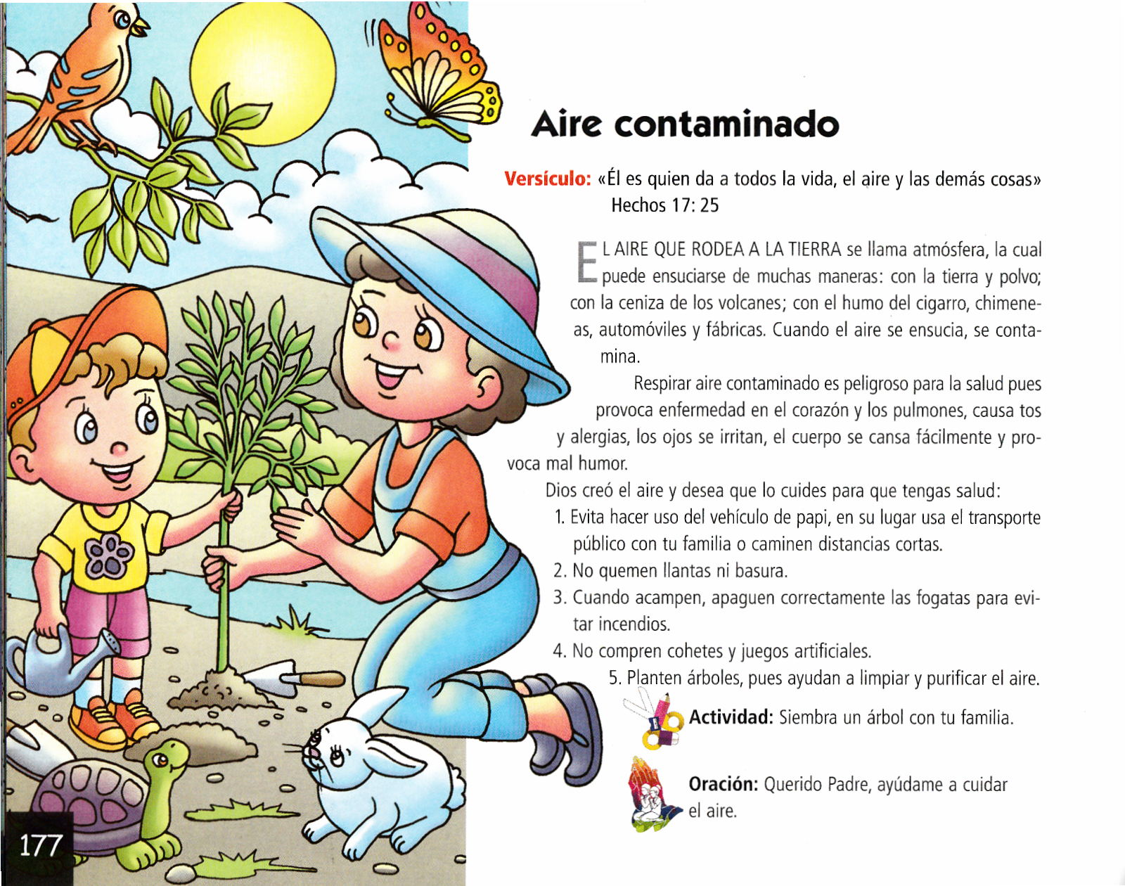 Página ilustrada del devocional