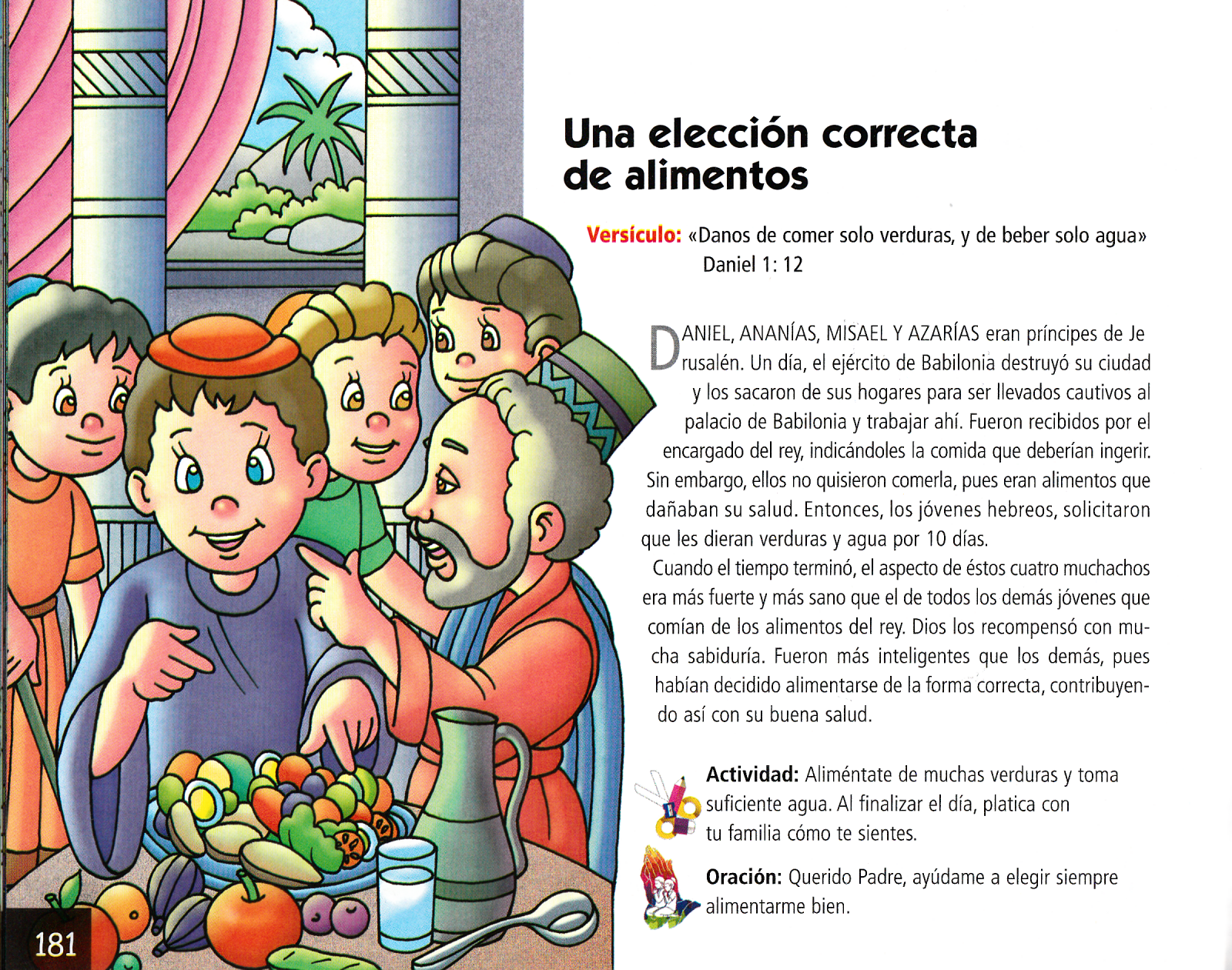 Página ilustrada del devocional