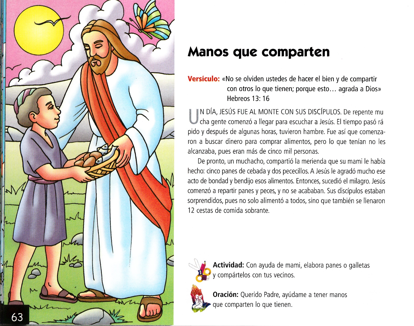 Página ilustrada del devocional