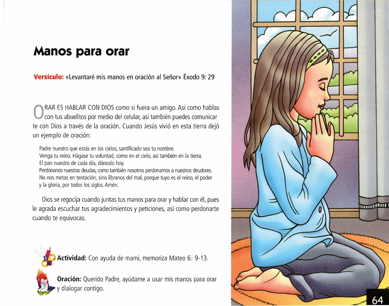 Página ilustrada del devocional