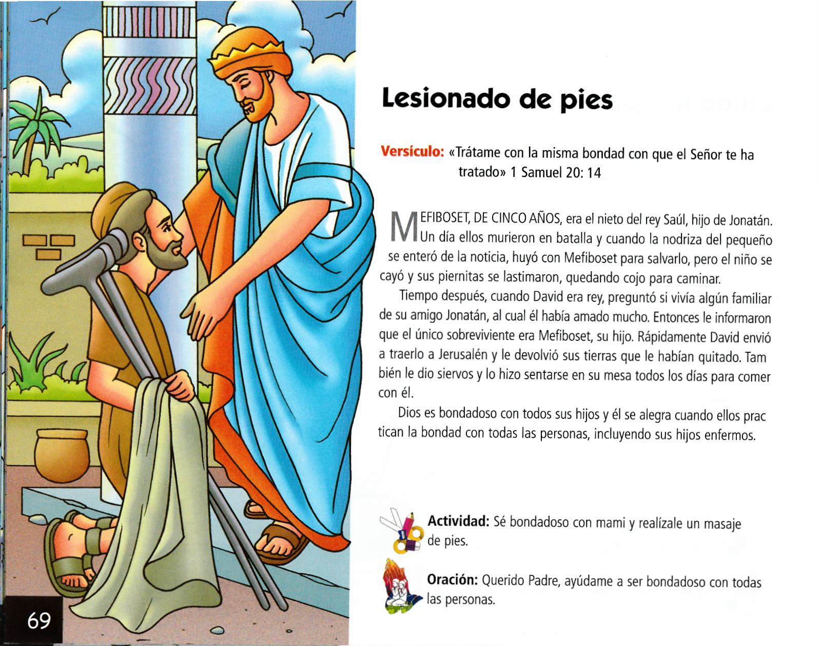 Página ilustrada del devocional