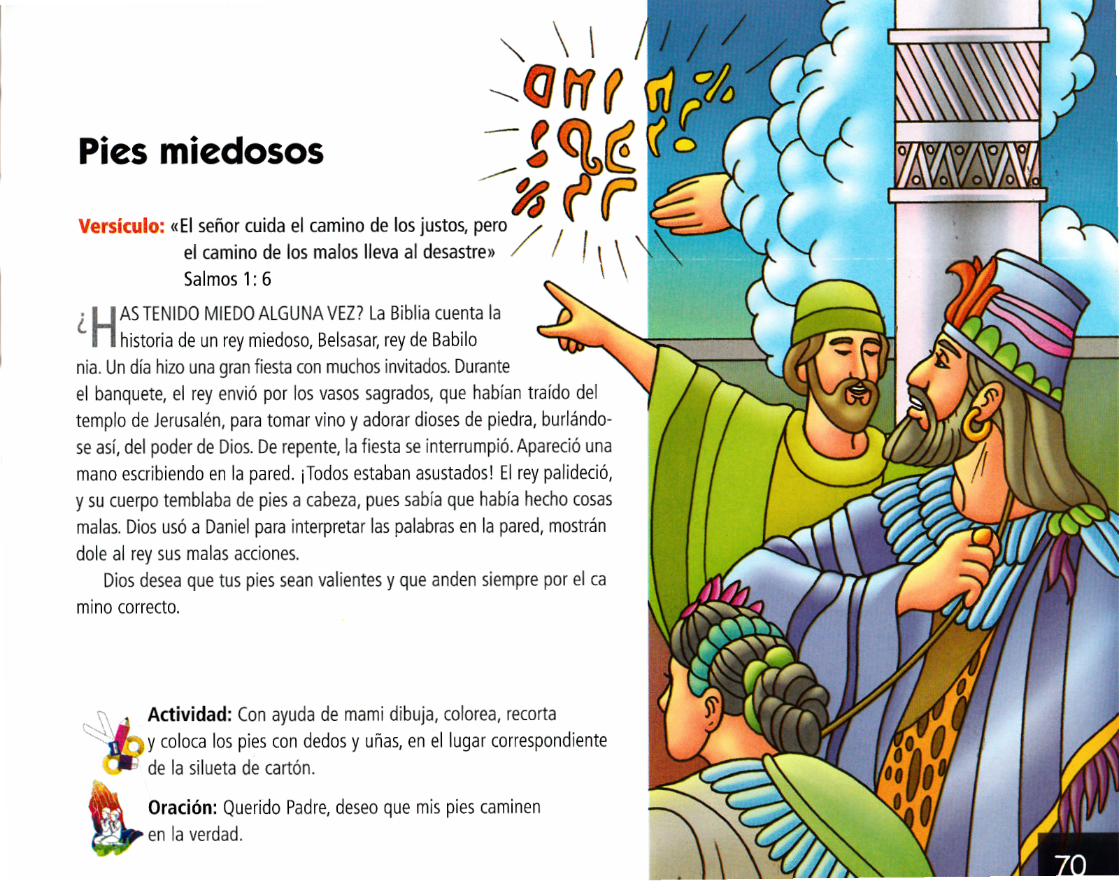 Página ilustrada del devocional
