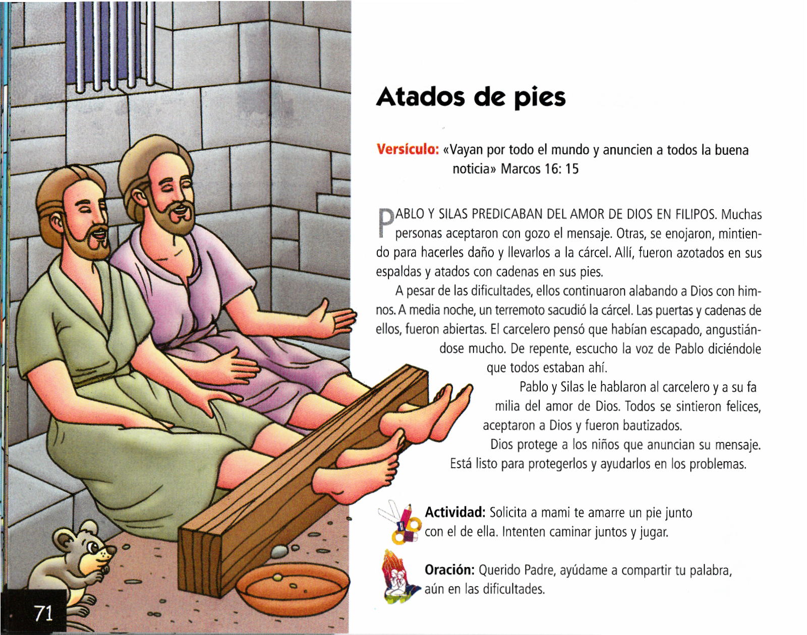 Página ilustrada del devocional