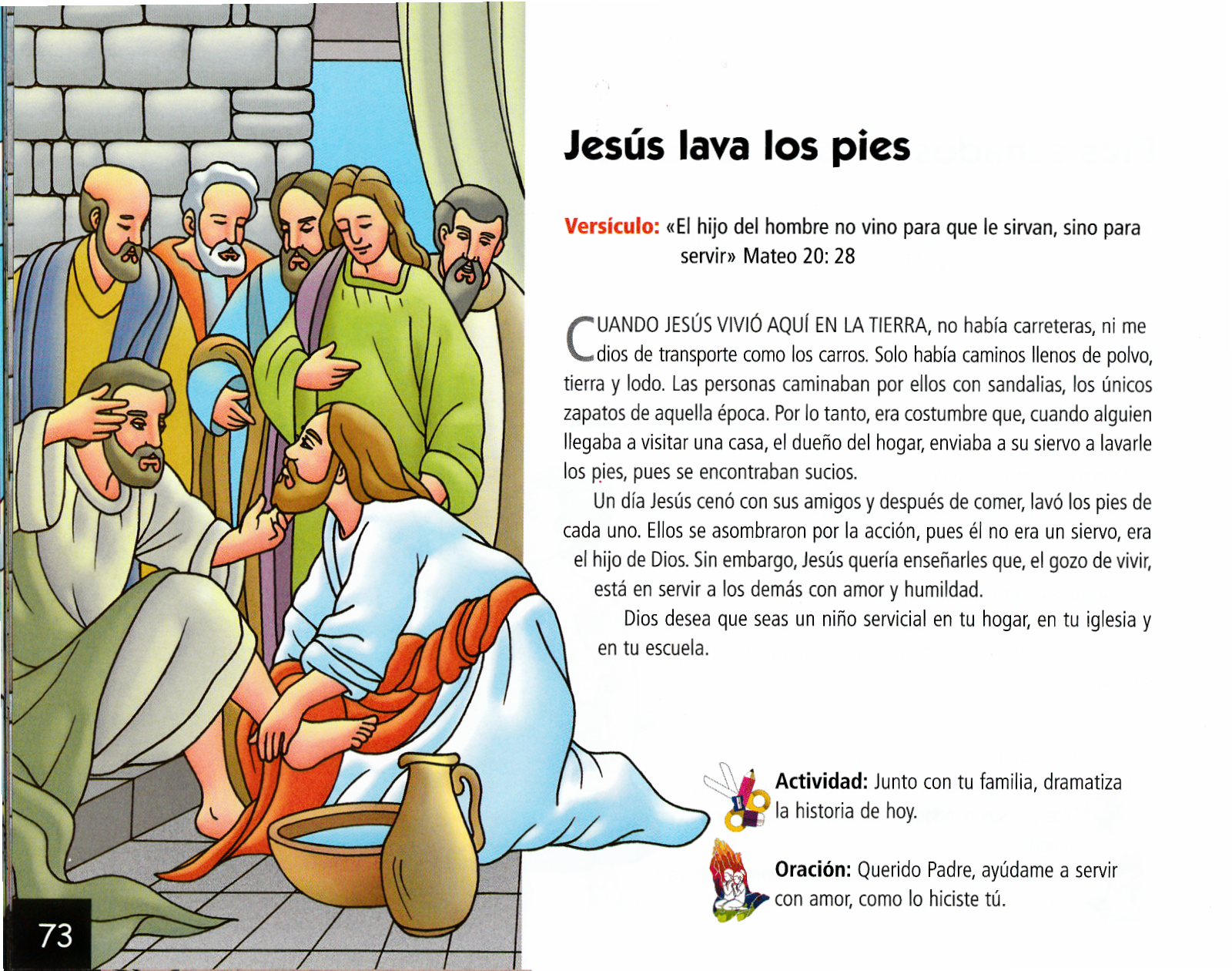 Página ilustrada del devocional