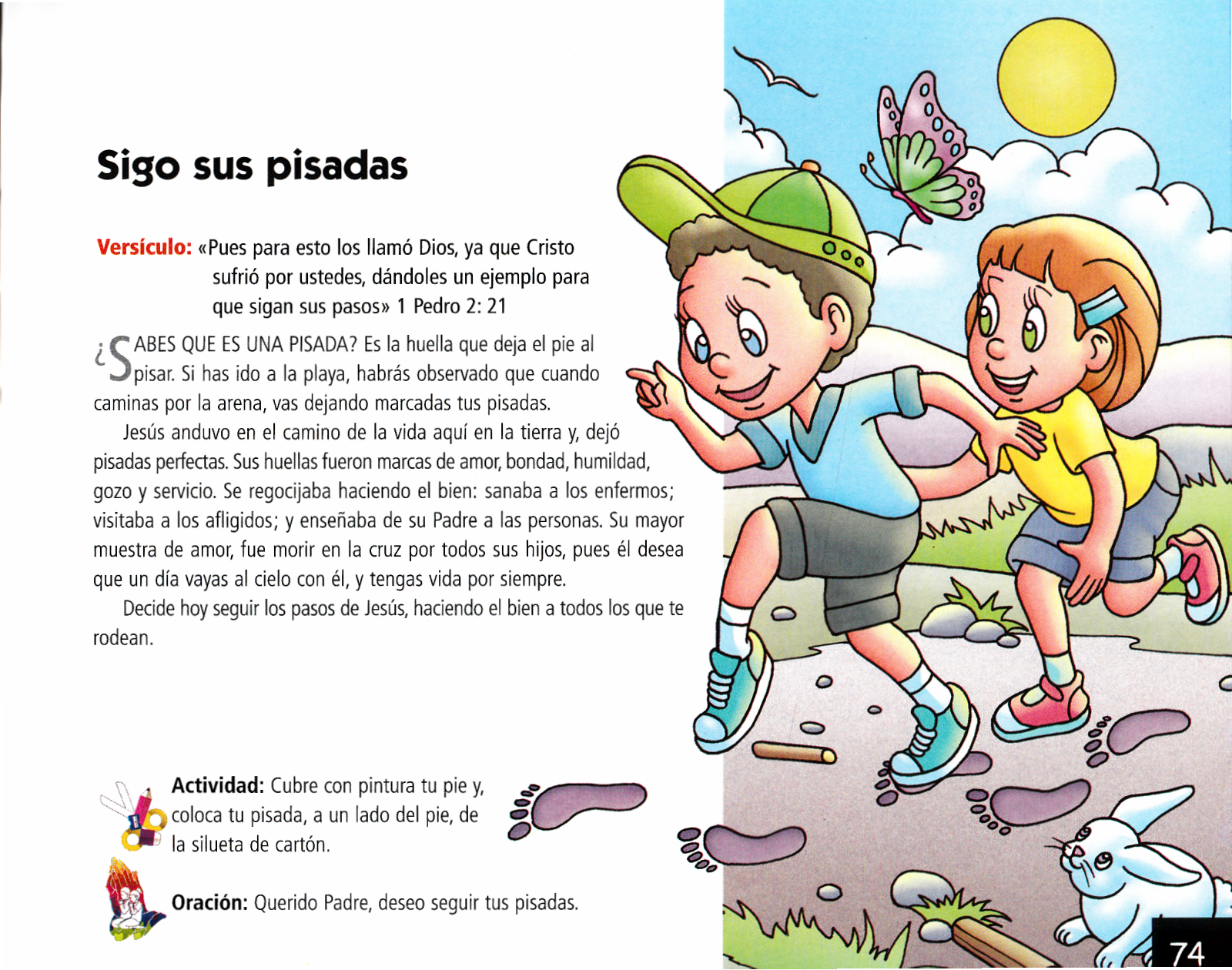 Página ilustrada del devocional