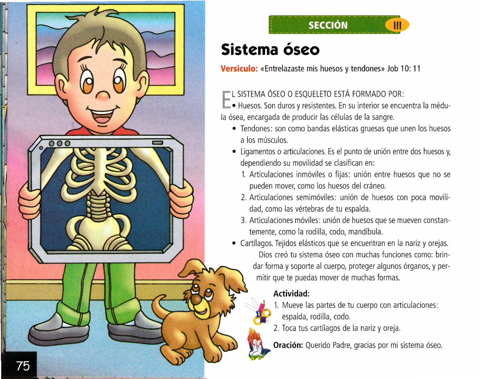 Página ilustrada del devocional