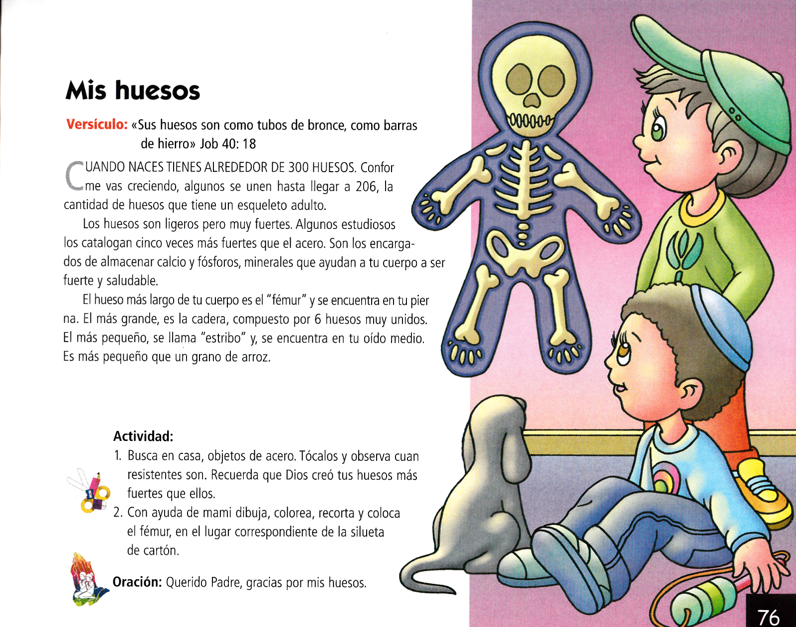 Página ilustrada del devocional