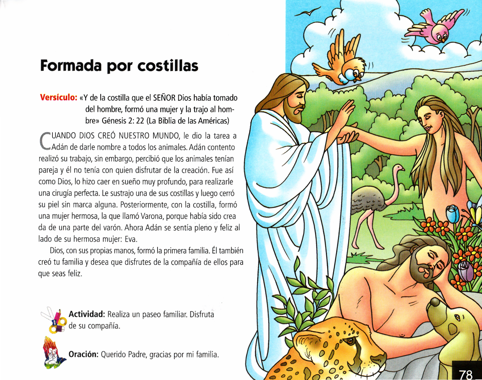 Página ilustrada del devocional